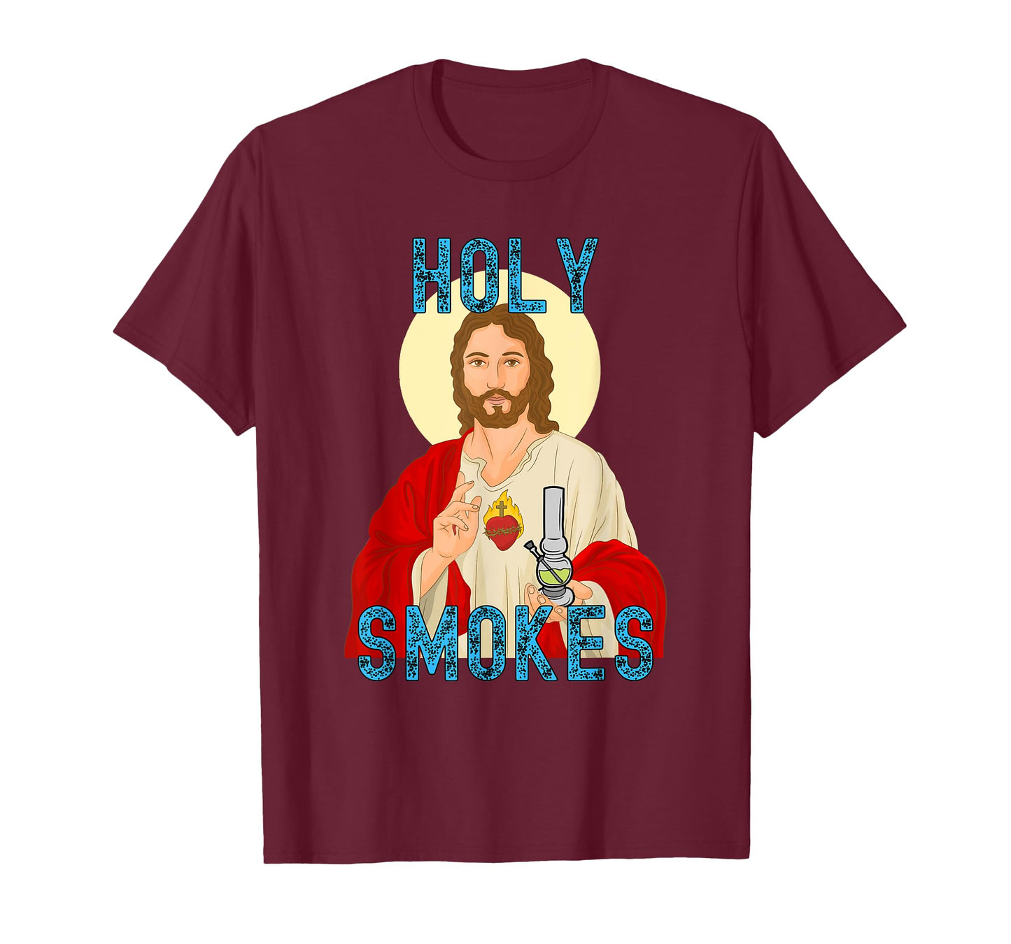 Holy Smokes Funny Jesus Apparel Weed 420 Merch T-Shirt