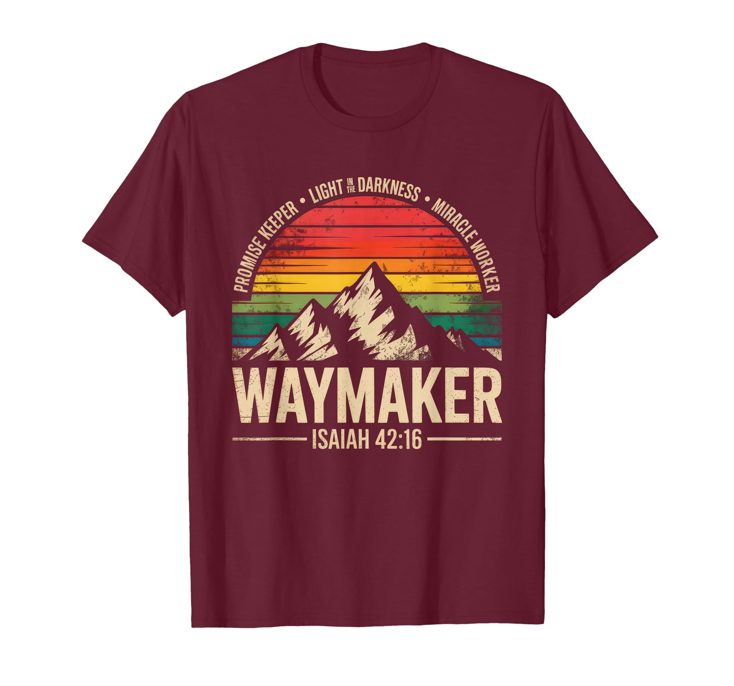 Waymaker Tshirt Promise Keeper Miracle Worker God Christian T-Shirt