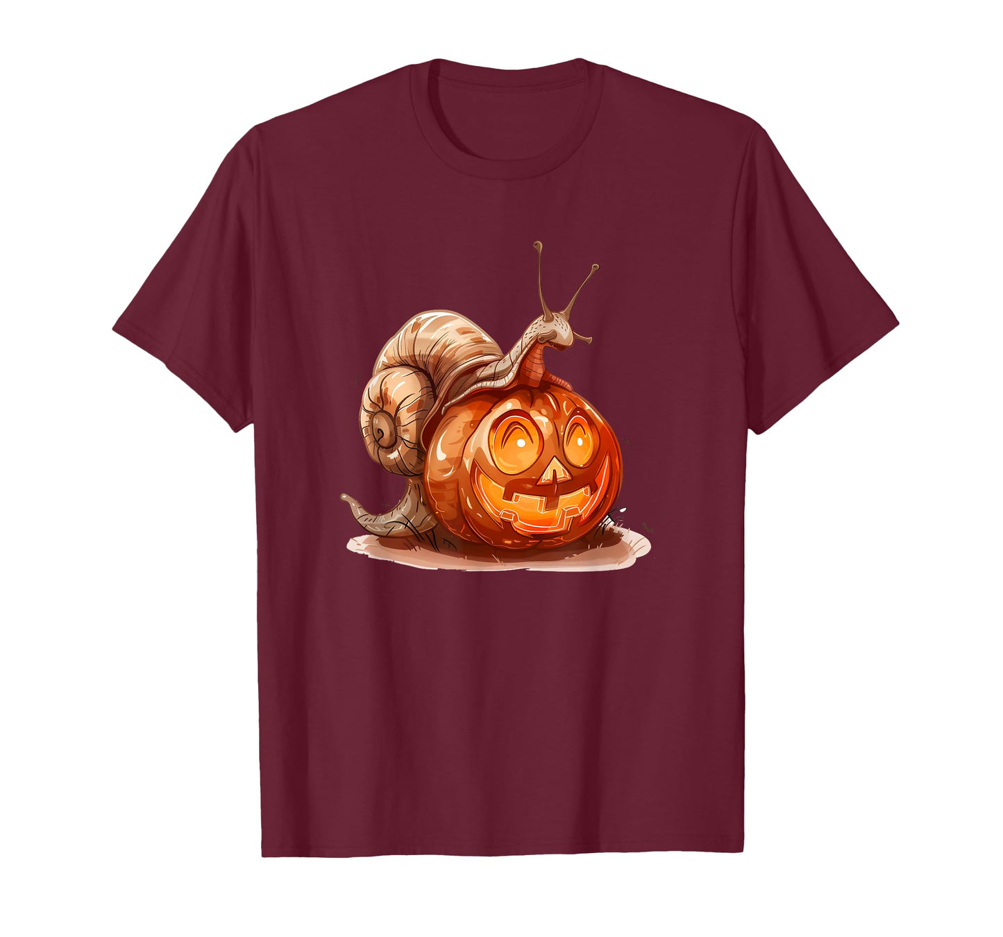 Cute Snail Pumpkin Halloween Costume Snails Men Women T-Shirt