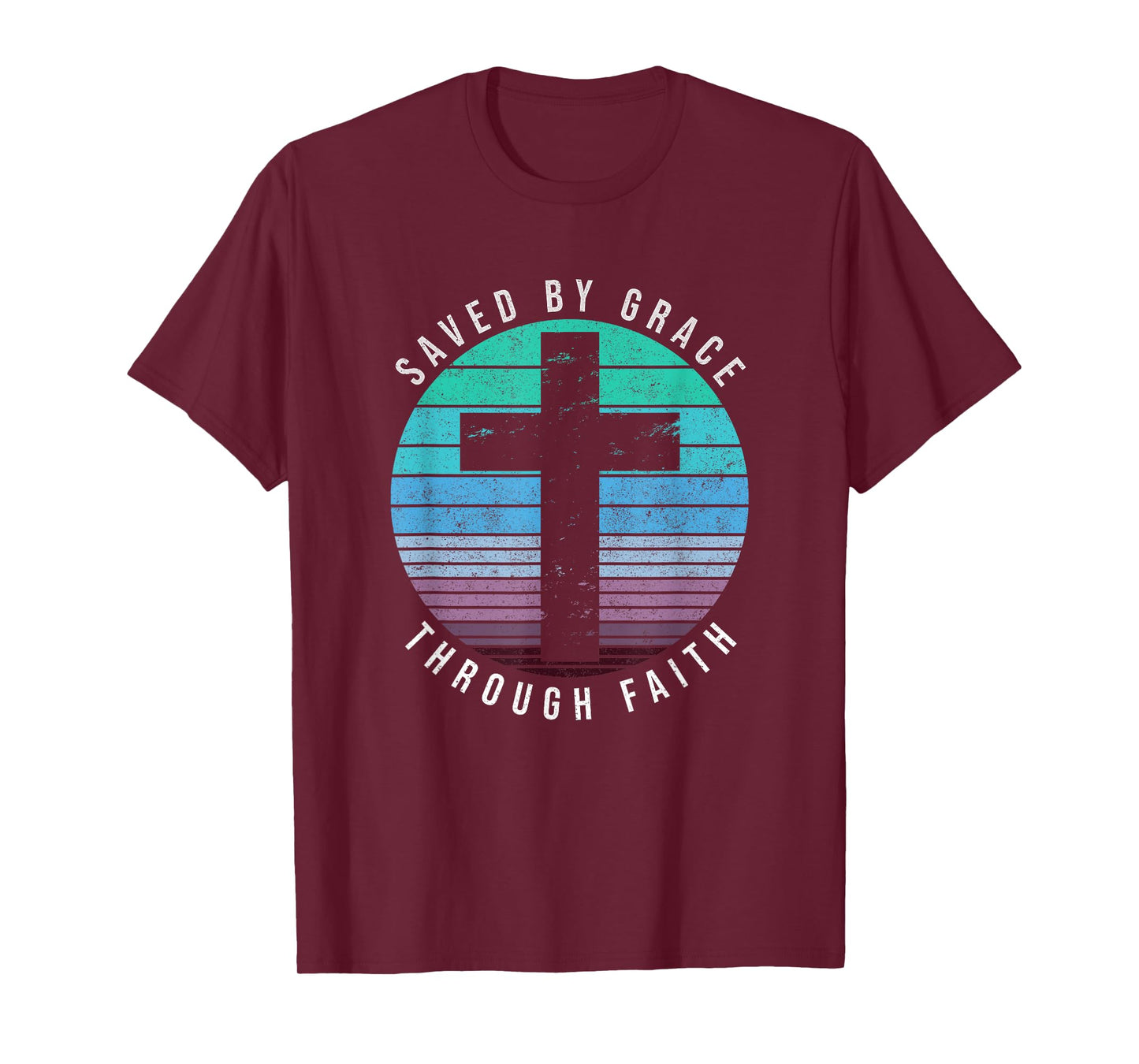 Saved By Grace Through Faith Ephesians 2:8 Bible Religious T-Shirt