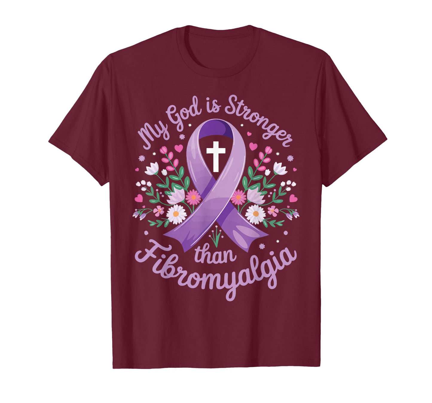 My God Is Stronger Than Fibromyalgia T-Shirt