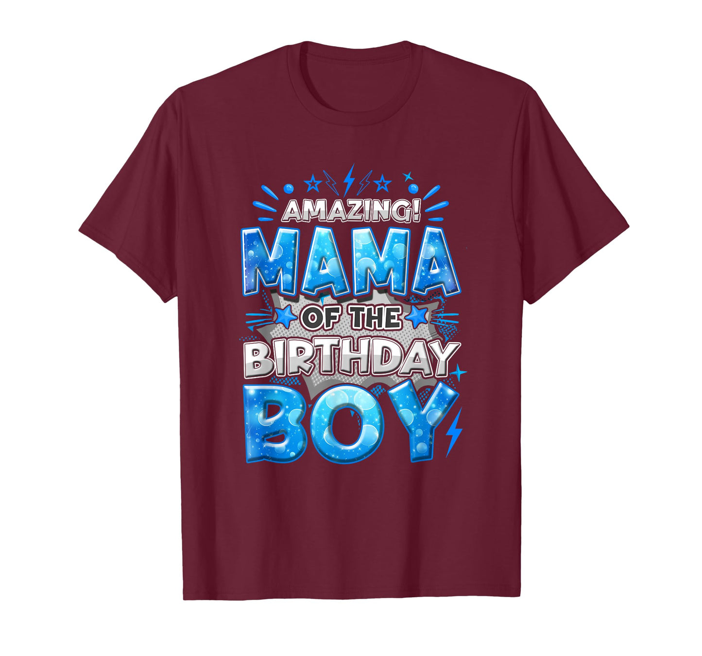 Amazing Mama Of The Birthday Boy Matching Family Party T-Shirt