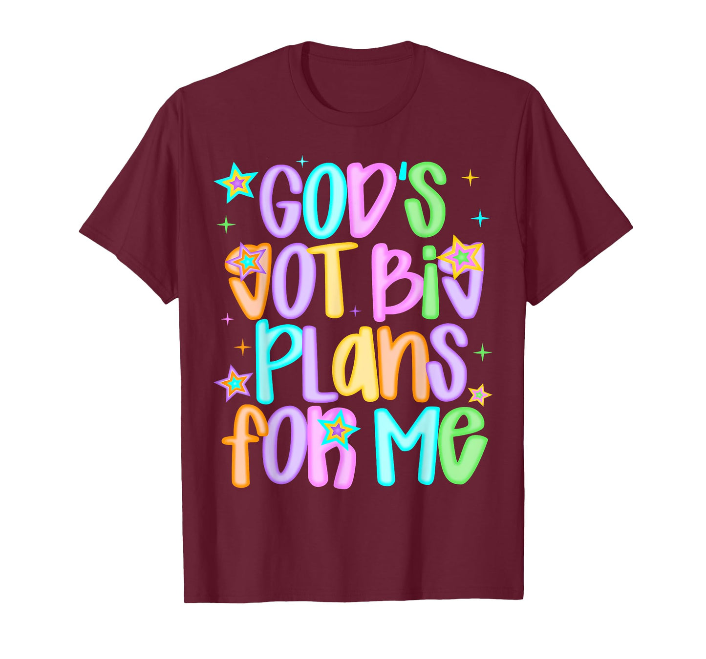 God's Got Big Plans For Me Religious Christian Prayer Kids T-Shirt