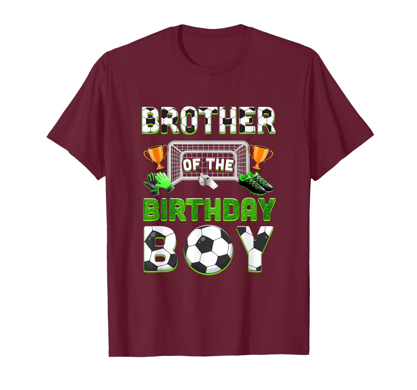 Brother Of The Birthday Boy Soccer Family Matching Party T-Shirt