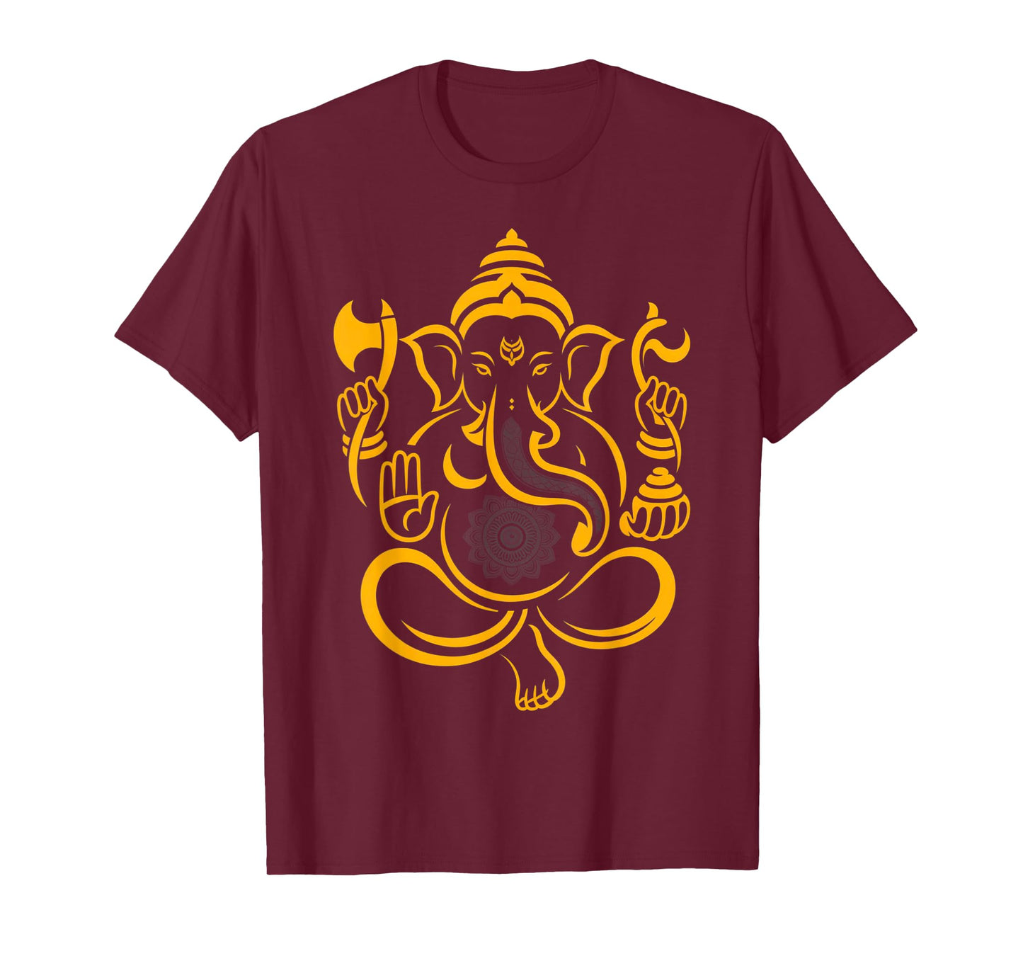 Hindu Ganesha Puja Elephant God India Meditation Yoga Murti T-Shirt