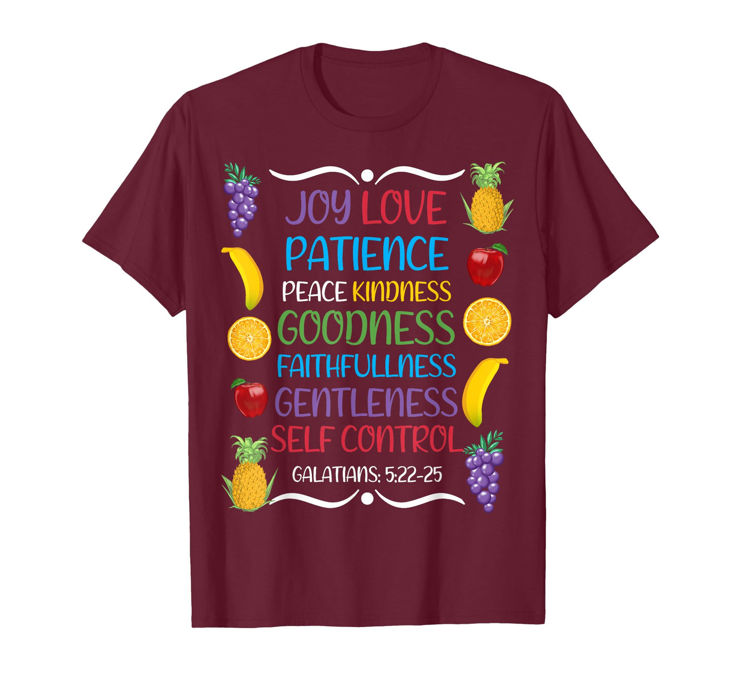 Awesome Galatians Fruit Of The Spirit Religious Verses T-Shirt
