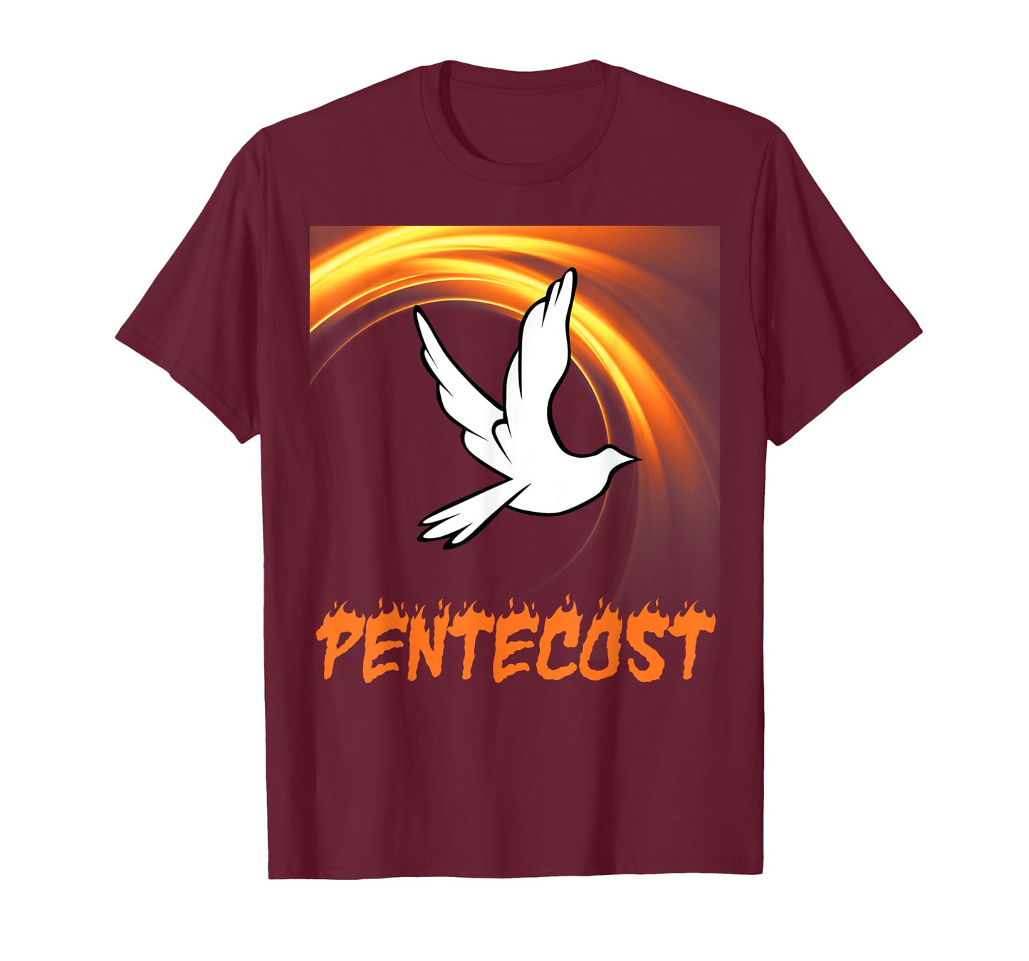 Pentecost Doves Fire Flame Holy Spirit T-Shirt