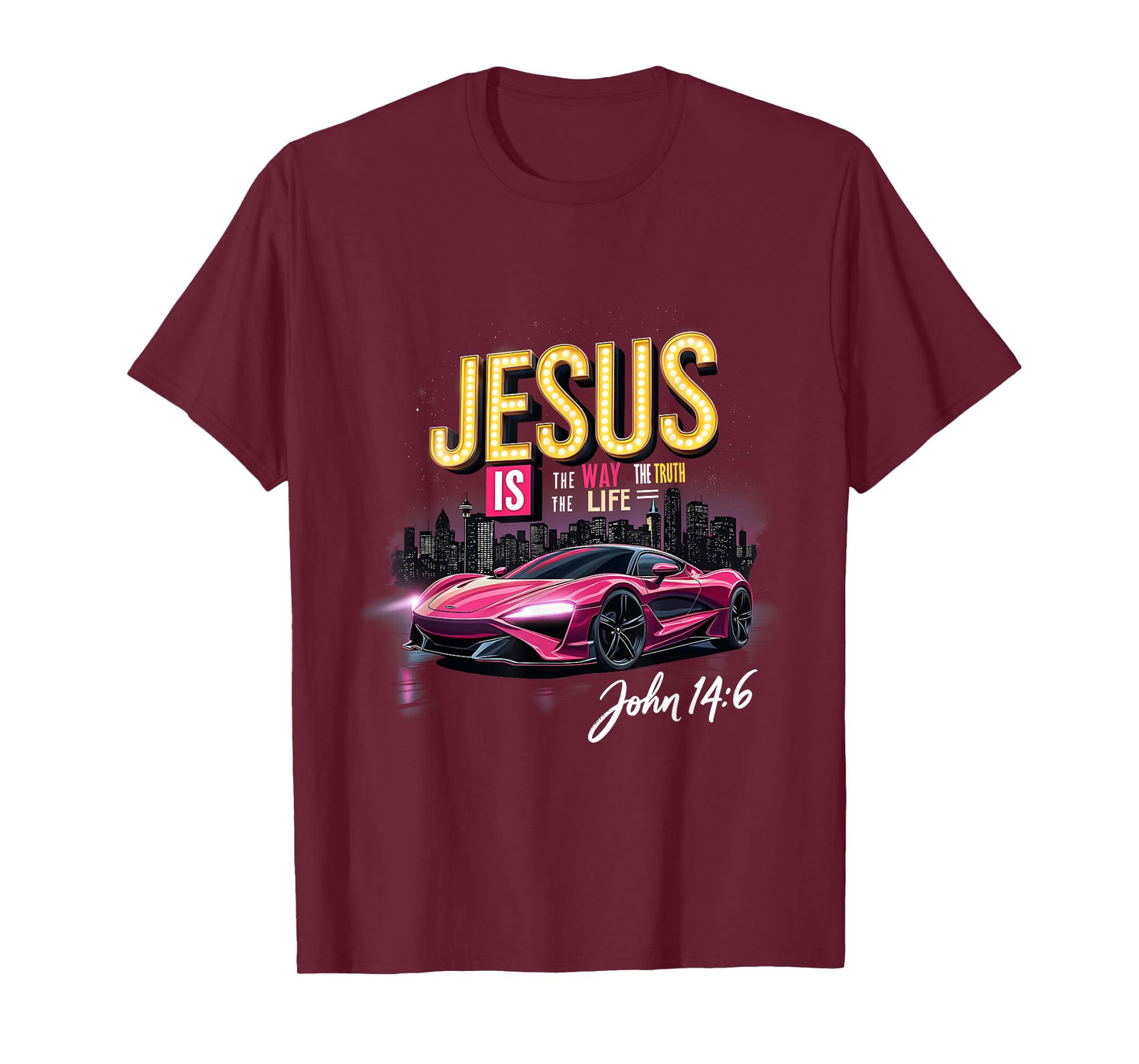 Jesus The Way The Truth The Life John 14:6 Faith Graphic T-Shirt