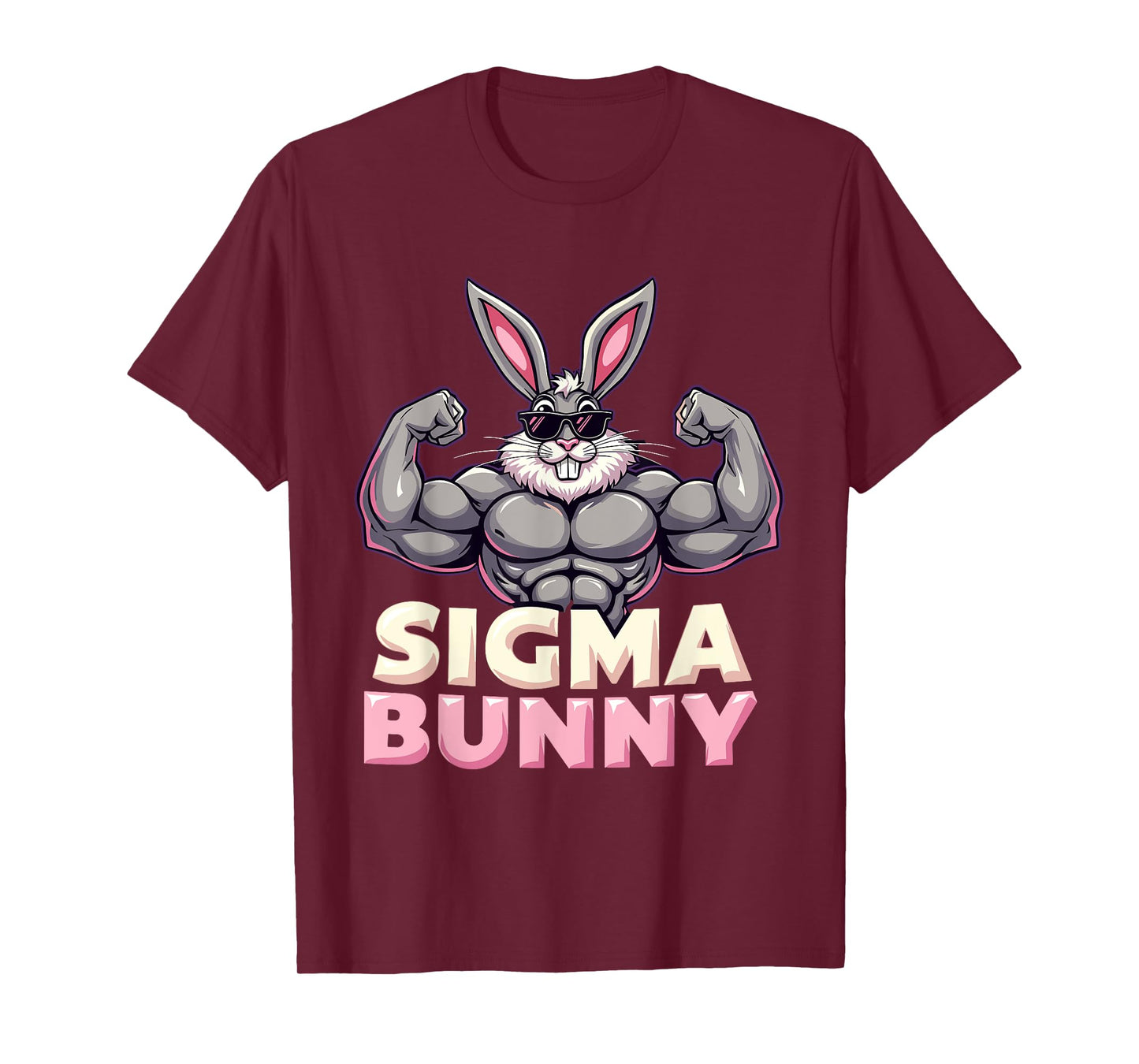 Jacked Sigma Easter Bunny 2025 Rizzler T-Shirt