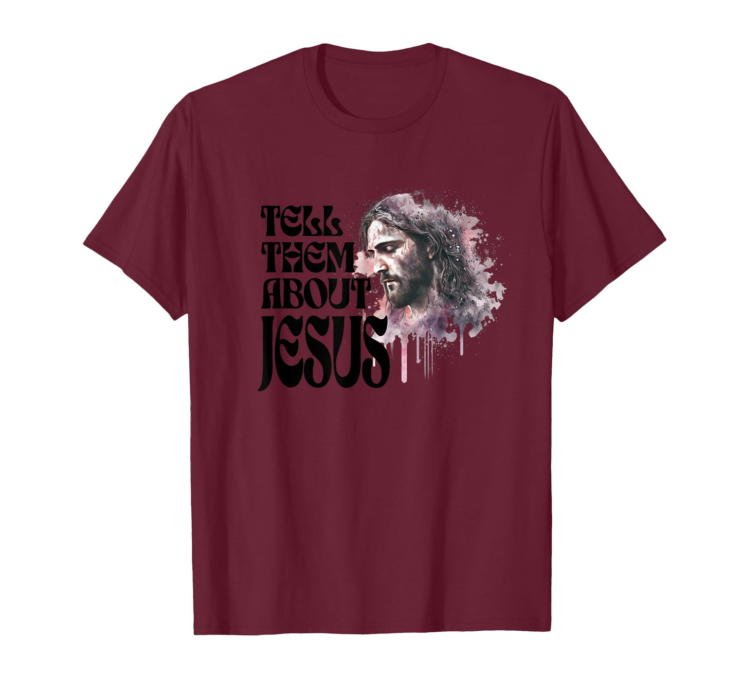 Tell Them About Jesus Christian Graphic Bold Faith T-Shirt