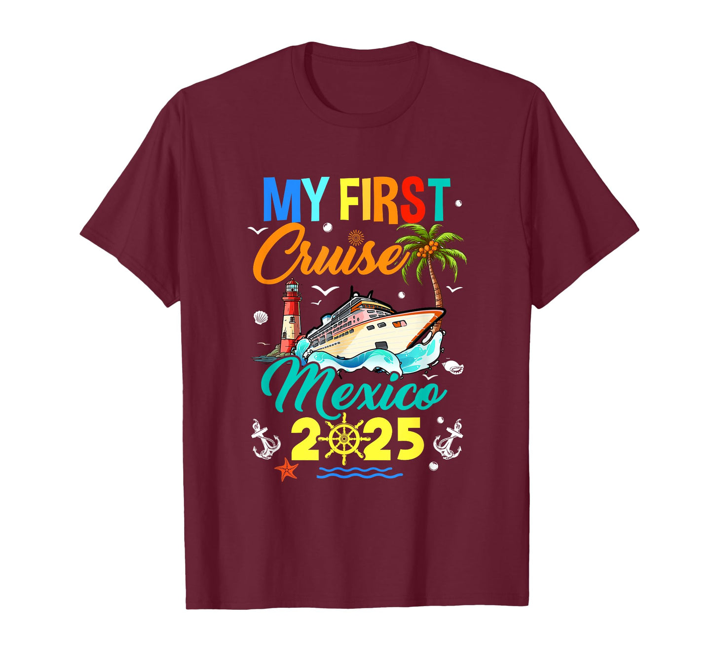 My First Cruise Mexico 2025 Family Matching Vacation Group T-Shirt