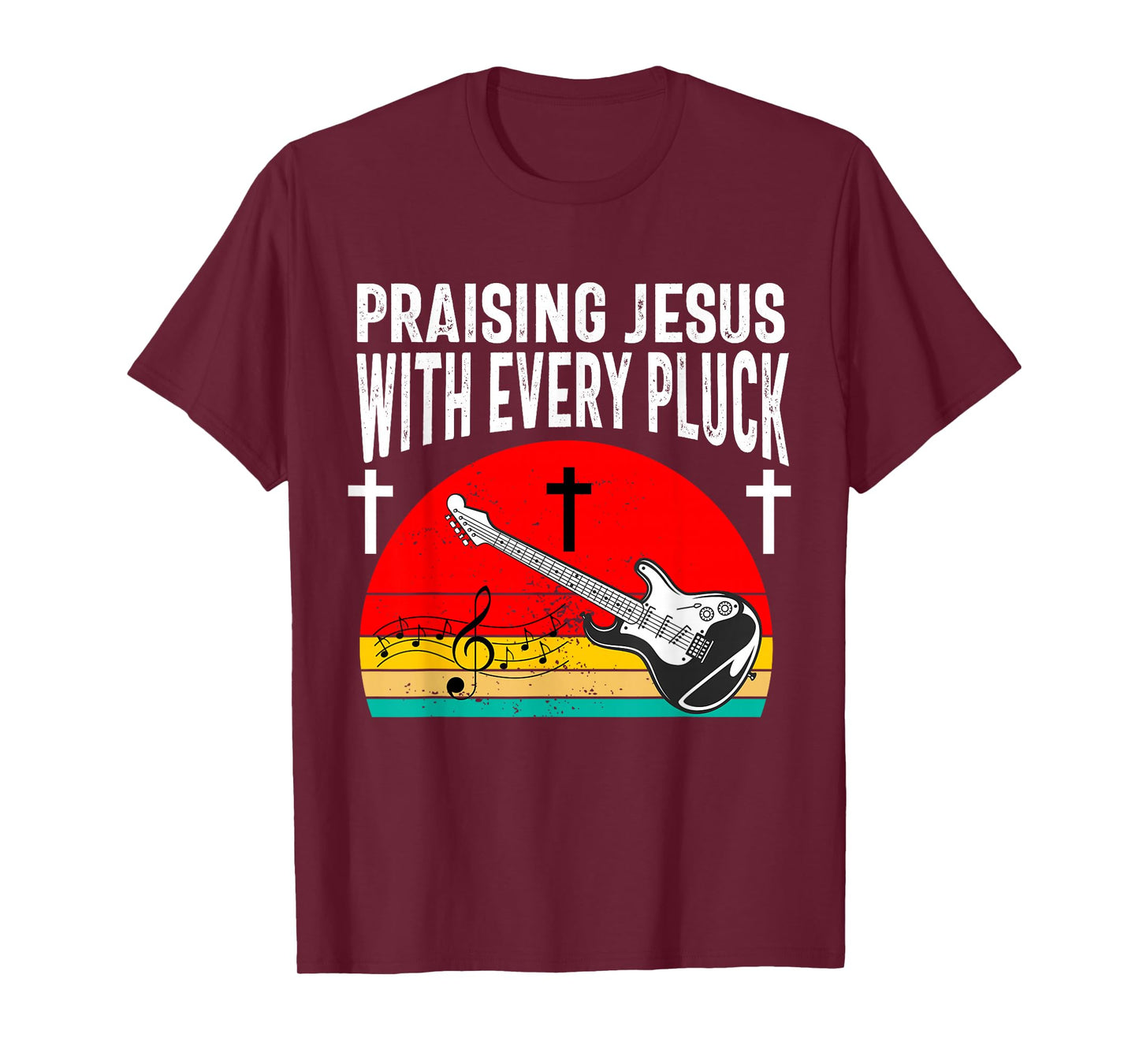Christian Bass Guitar Player Worship Jesus Bassist Music T-Shirt