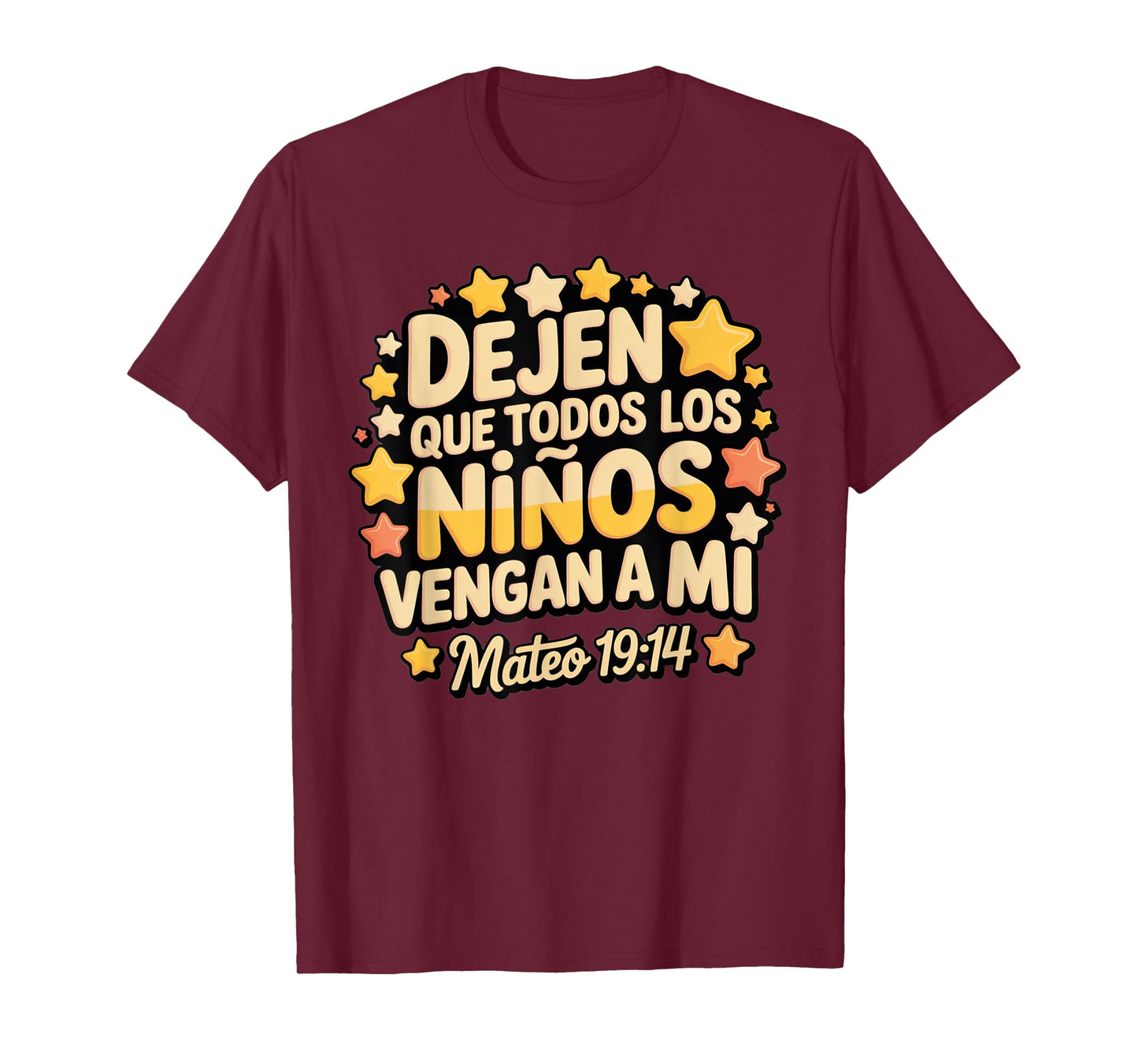 Let the Children Come – Matthew 19:14 Spanish Scripture T-Shirt