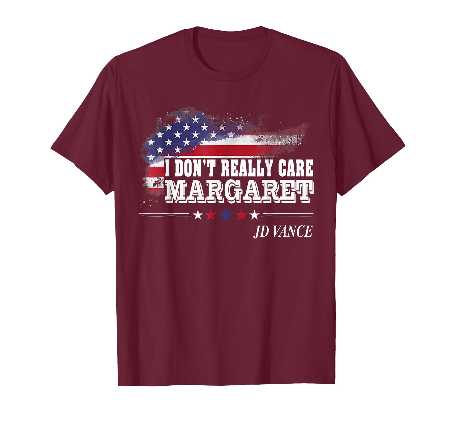 I Don't Really Care Margaret American Flag JD Vance Funny T-Shirt