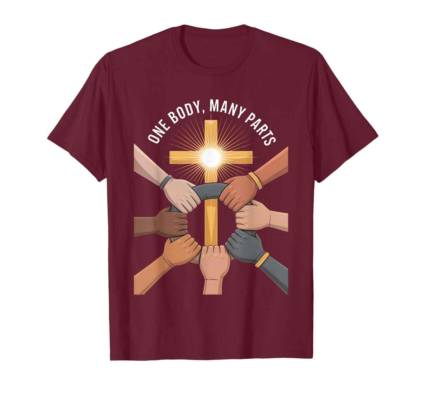One Body Many Parts Christian Faith Unity T-Shirt