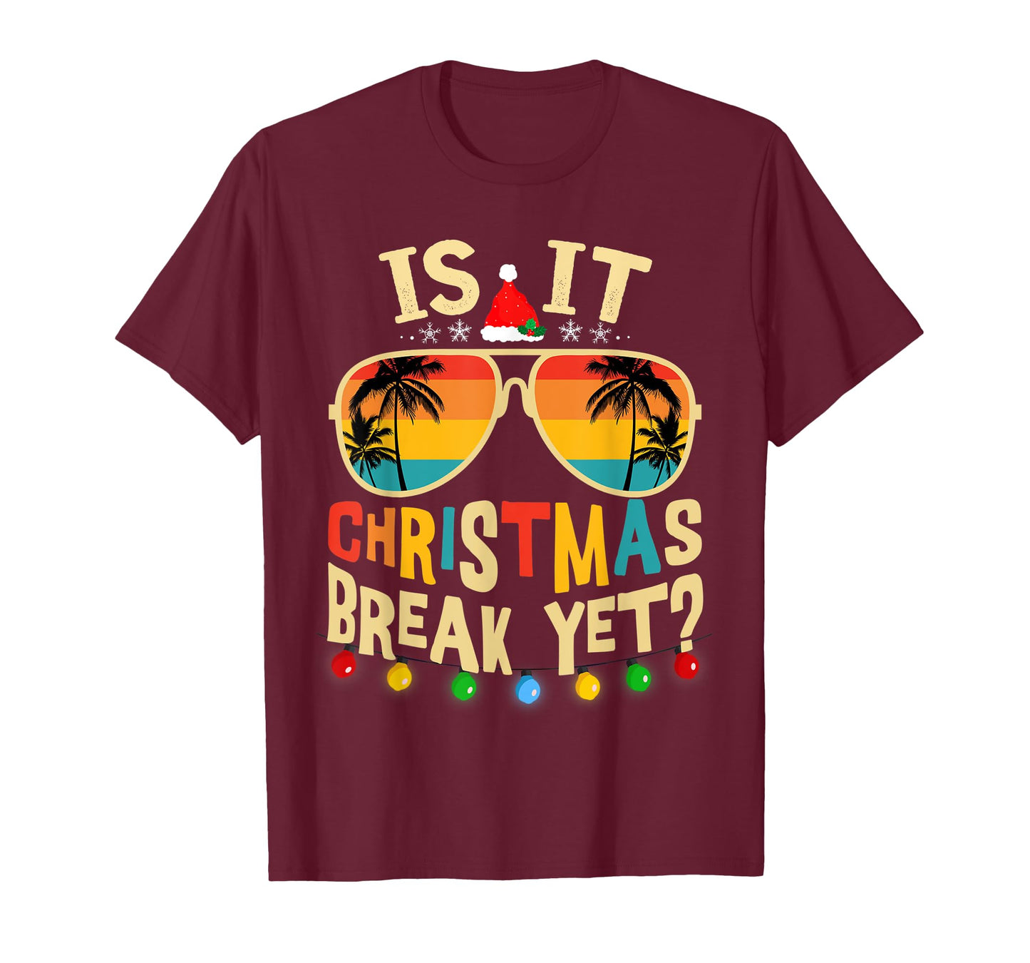 Is it Christmas Break Yet Christmas For Teacher Women T-Shirt
