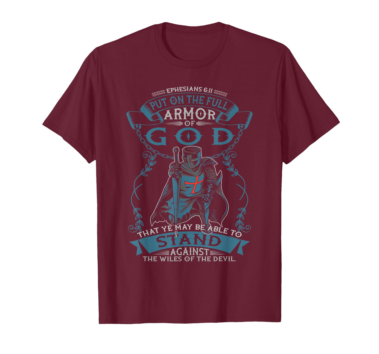Ephesians Full Armor of God Christian Bible Verse Religious T-Shirt