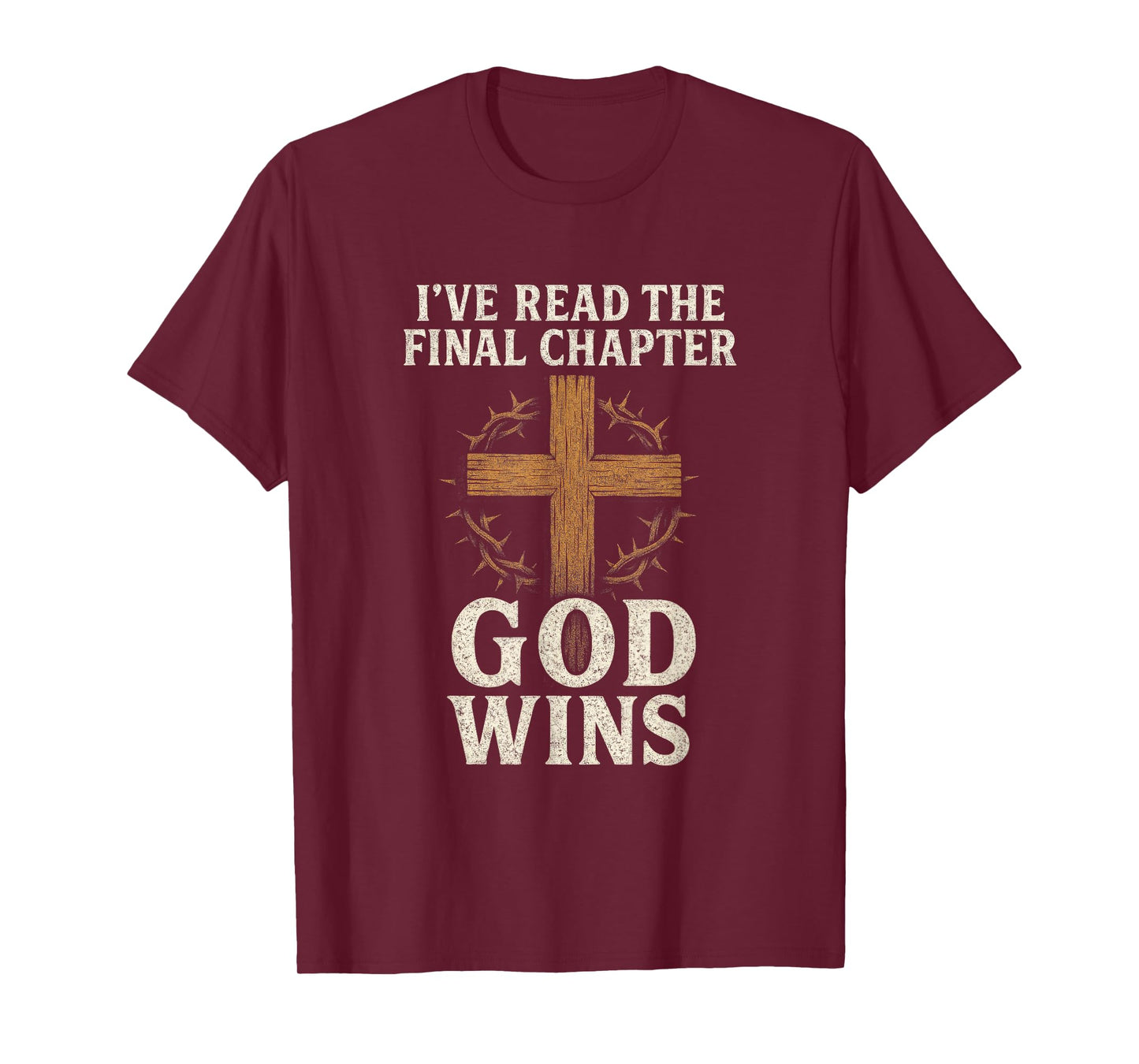 I've Read The Final Chapter - Christian Worship Cross T-Shirt