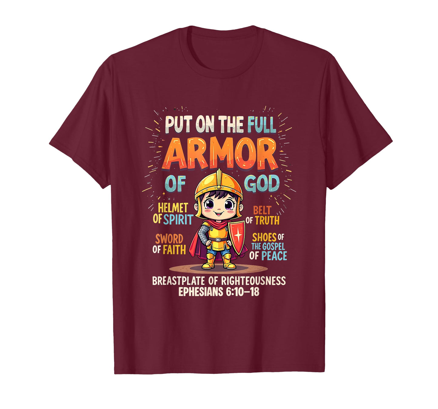 Jesus Armor Of God Christian Cute Baby Boy Toddler T-Shirt