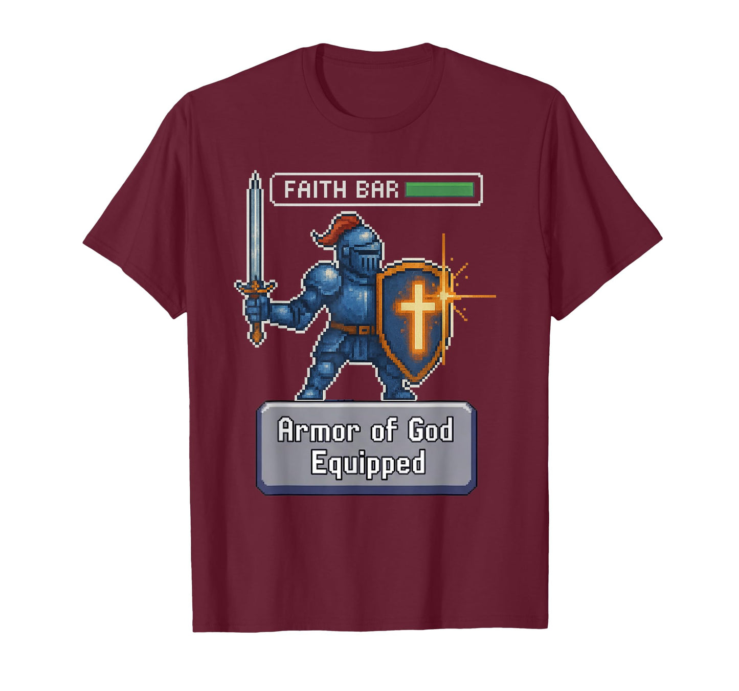 Player 1 Faith Mode On Christian Gamer Verse T-Shirt