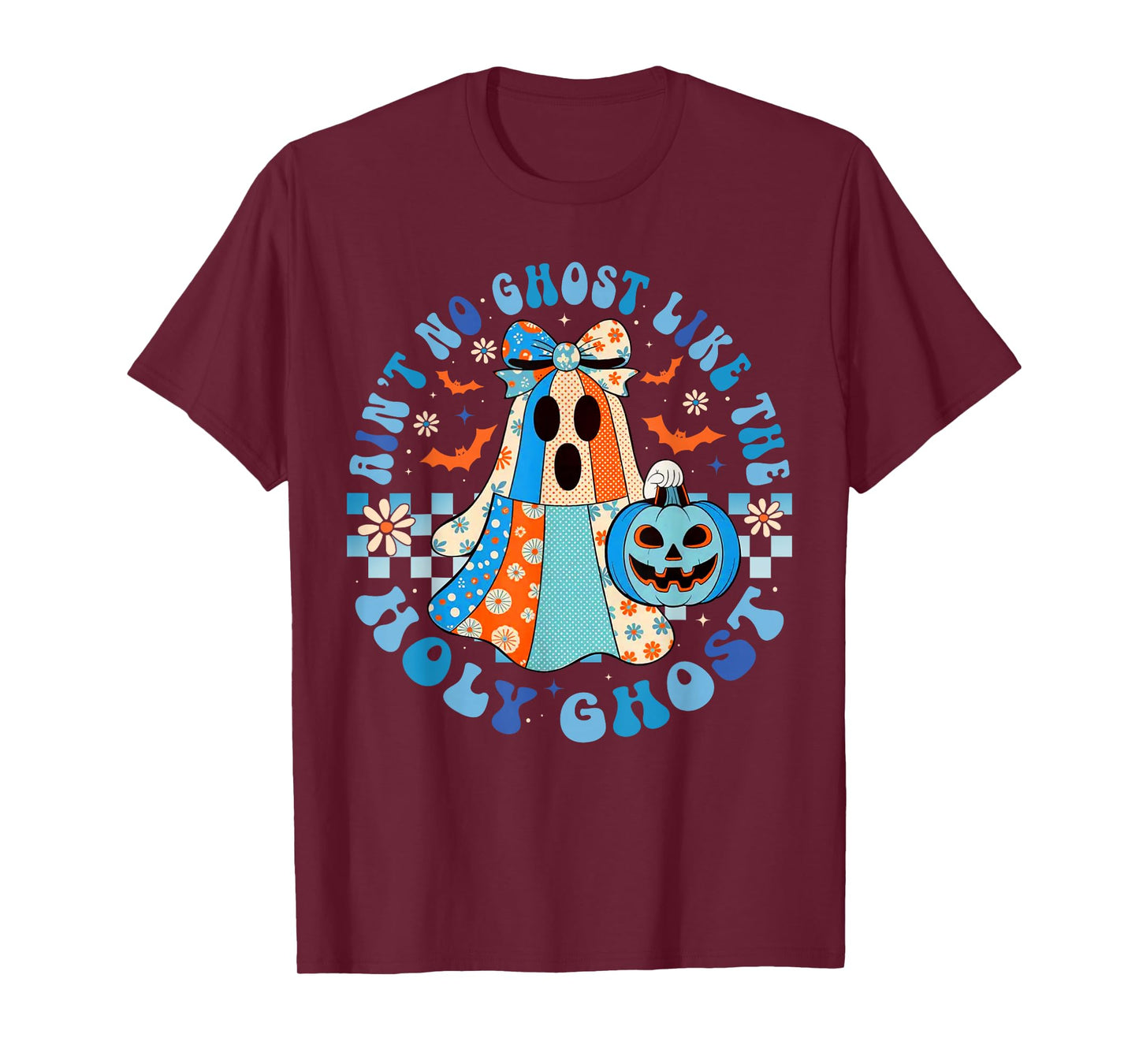 Groovy Aint No Ghost Like The Holy Ghost Christian Halloween T-Shirt
