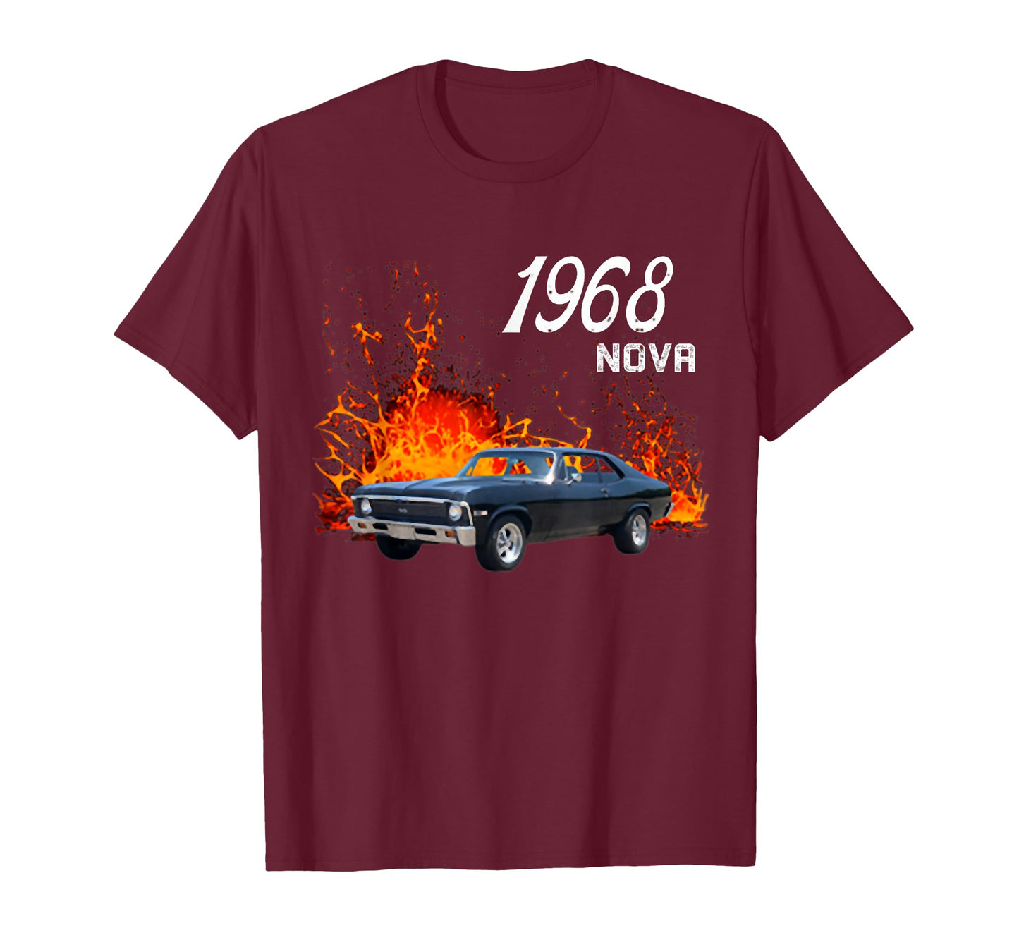 1968 68 Chevys Nova 2 Classic Car Old School Muscle Car T-Shirt