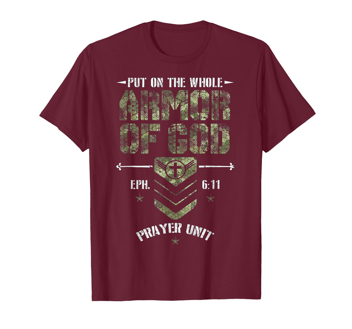 Put On The Whole Armor Of God Christian Bible Scripture Men T-Shirt