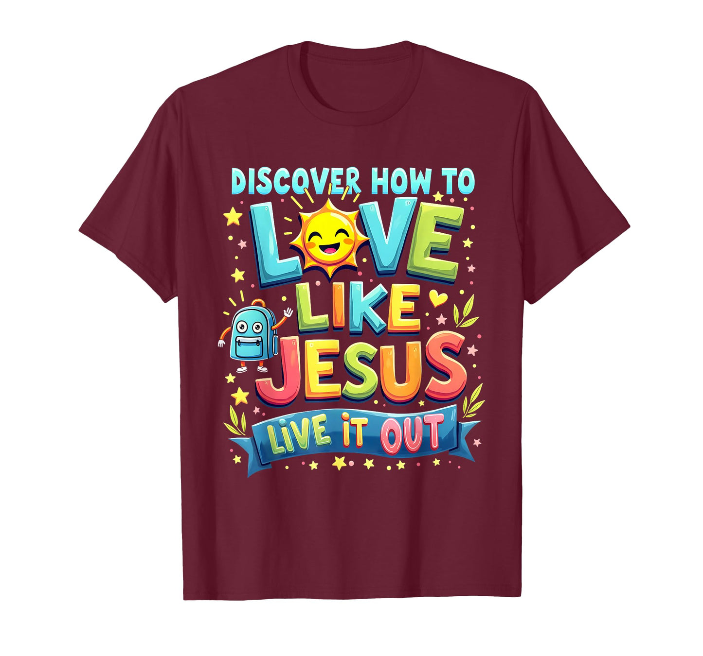 Live it Out Bible School Christian Youth Camp VBS 2025 T-Shirt