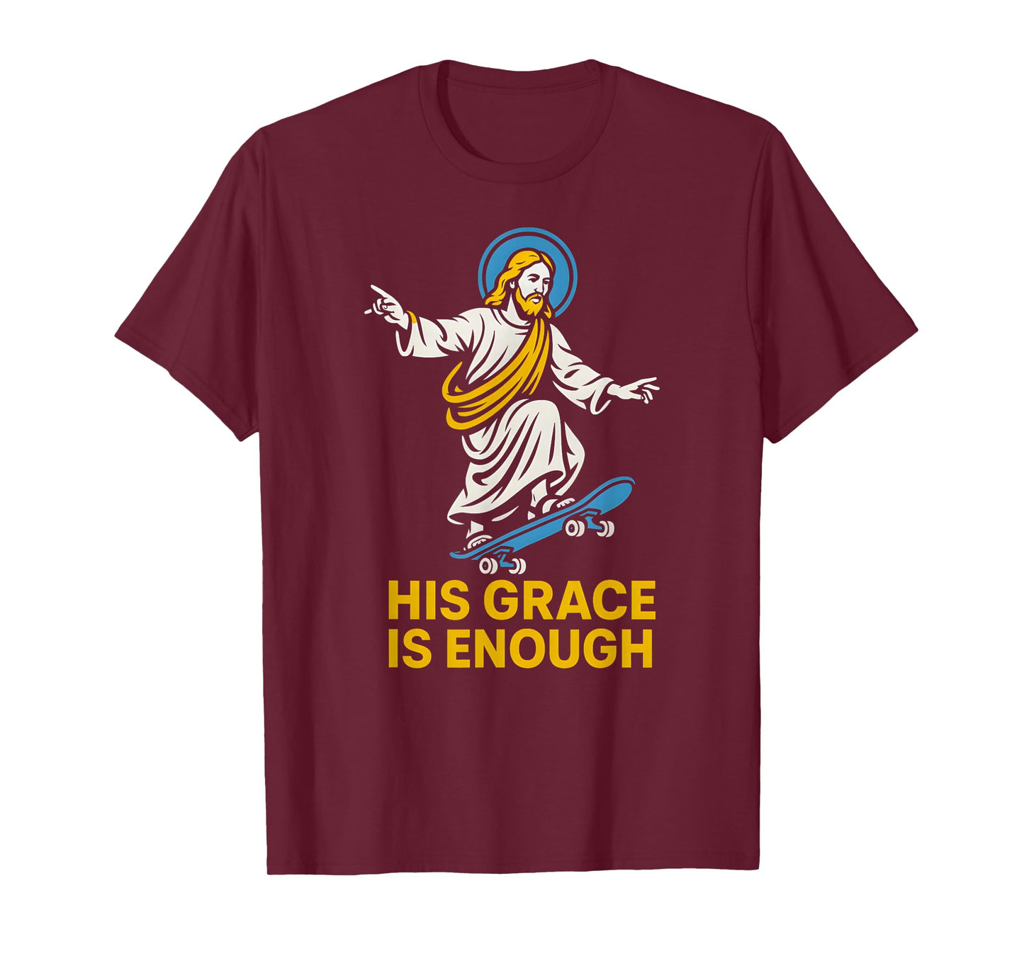 Christian Parody His Grace is Enough Retro Womens Faith T-Shirt