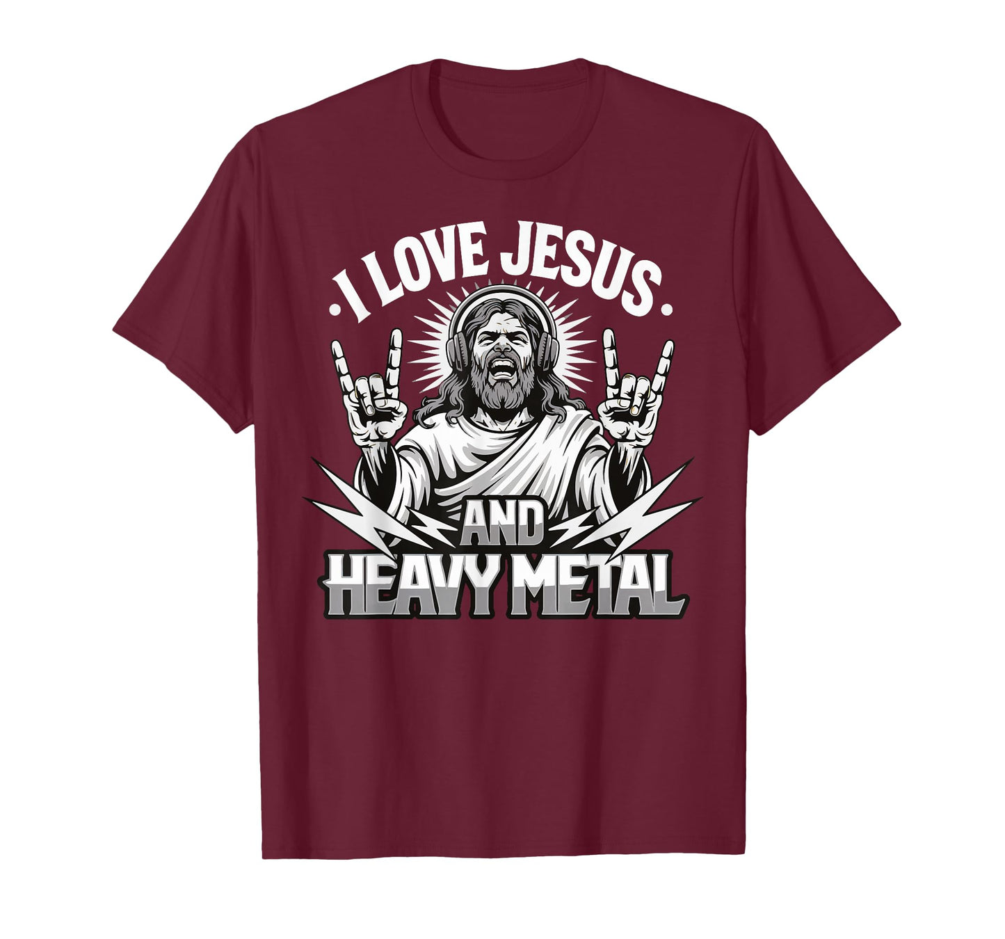 I Love Jesus And Heavy Metal T-Shirt