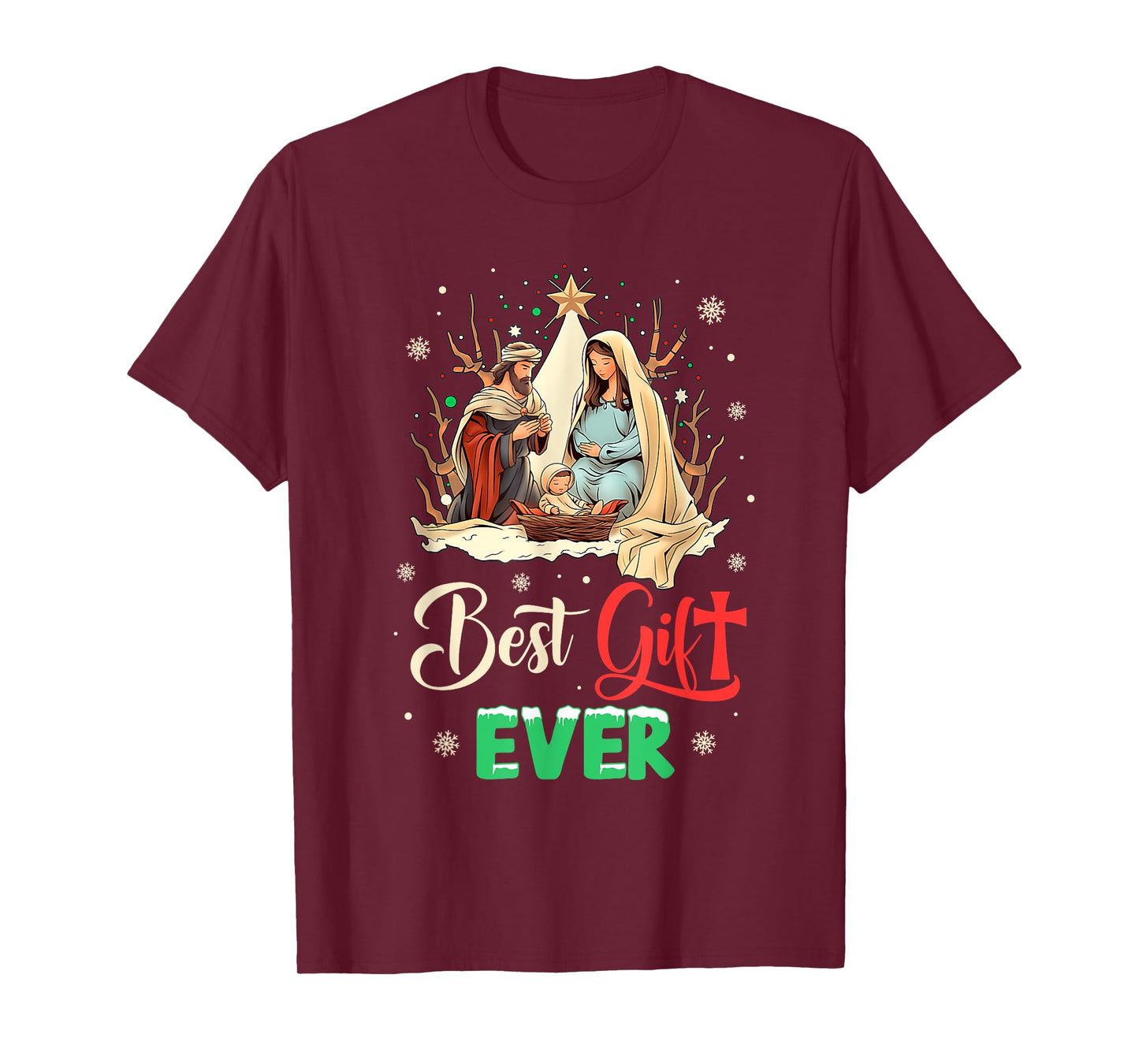 Best Ever Christmas Cool Jesus Nativity Scene Christian T-Shirt