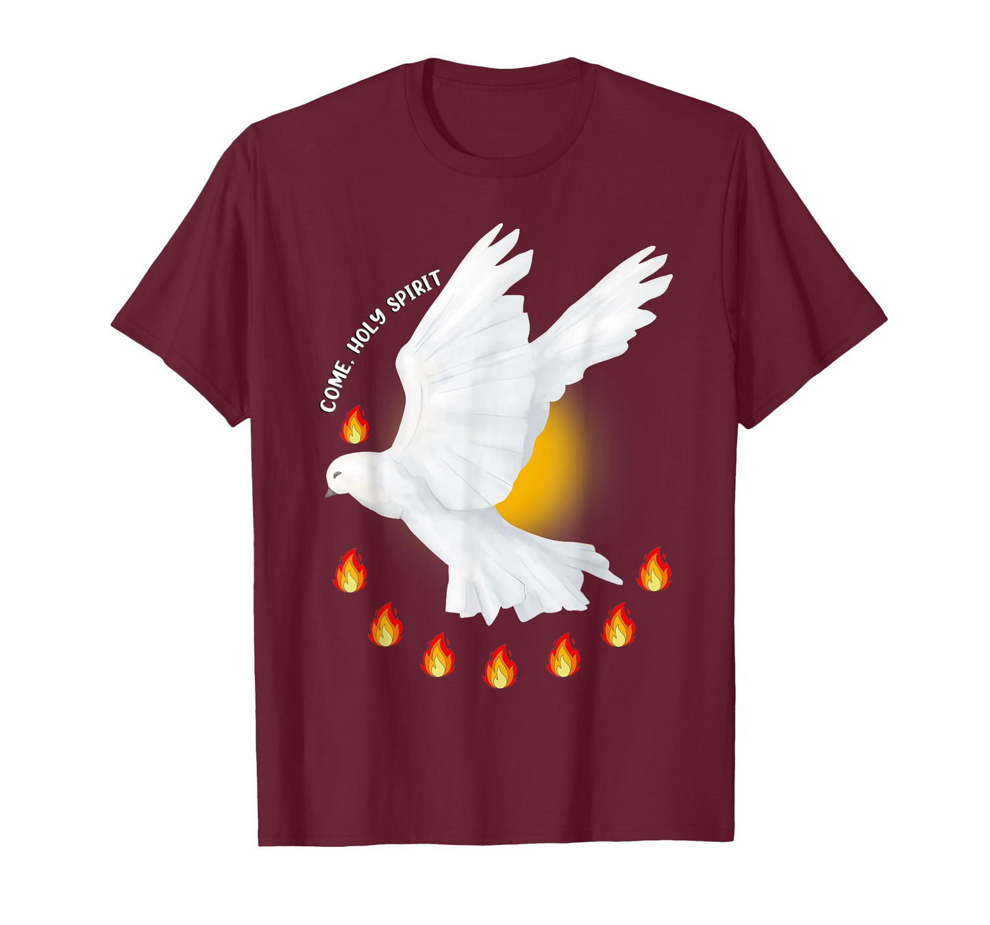 Come Holy Spirit Pentecost Jesus Christian Dove Pentecost T-Shirt