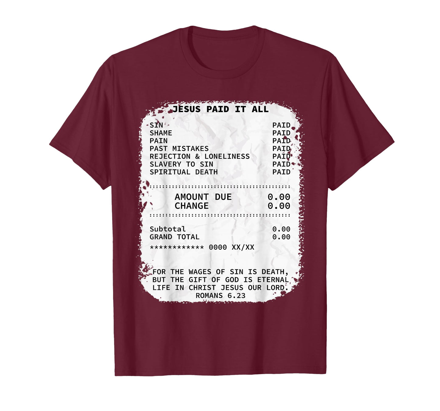 Jesus paid it all Christianity Christian Bible Religion T-Shirt
