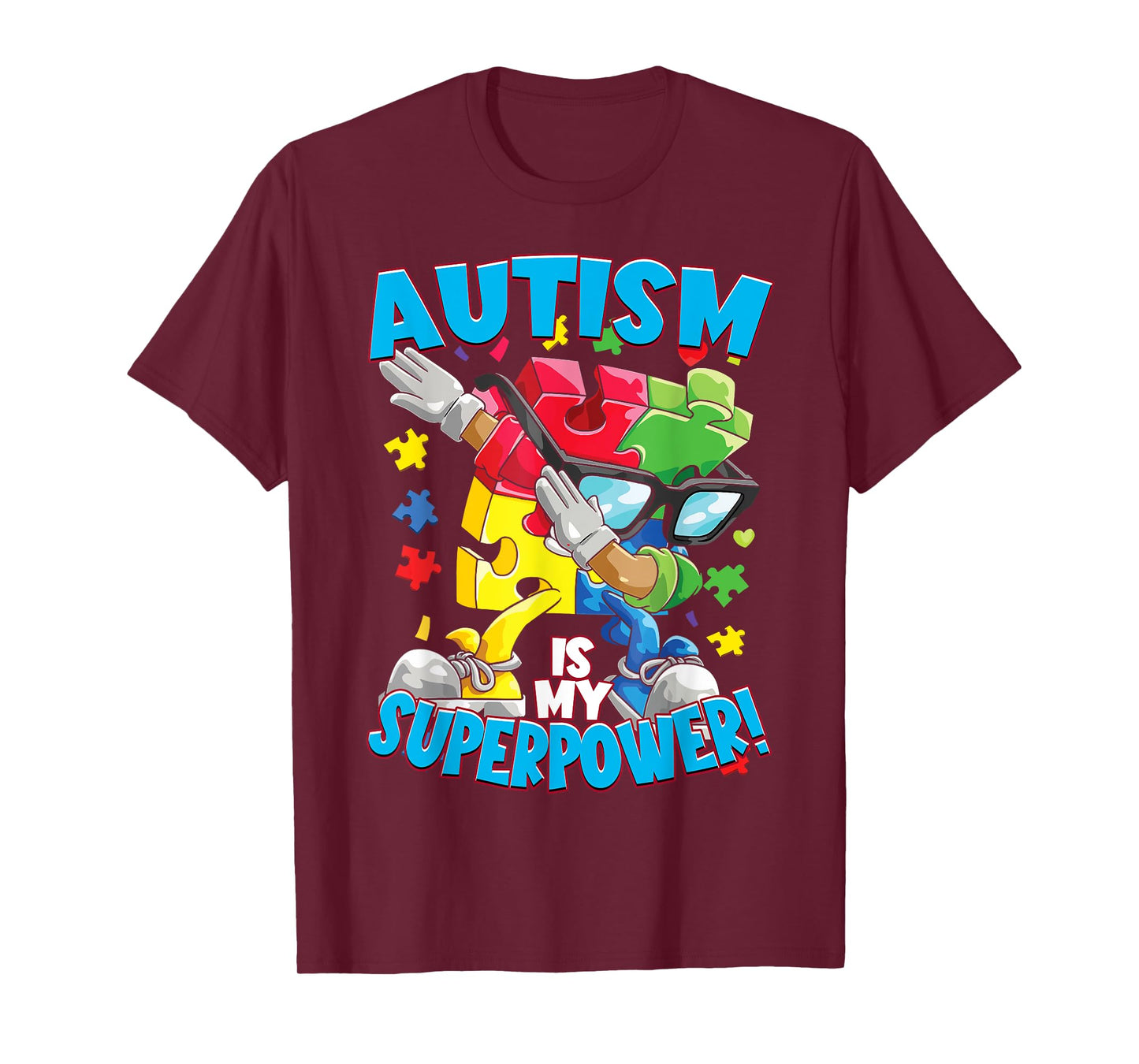 Funny Puzzle Piece Autism Awareness Women Men T-Shirt