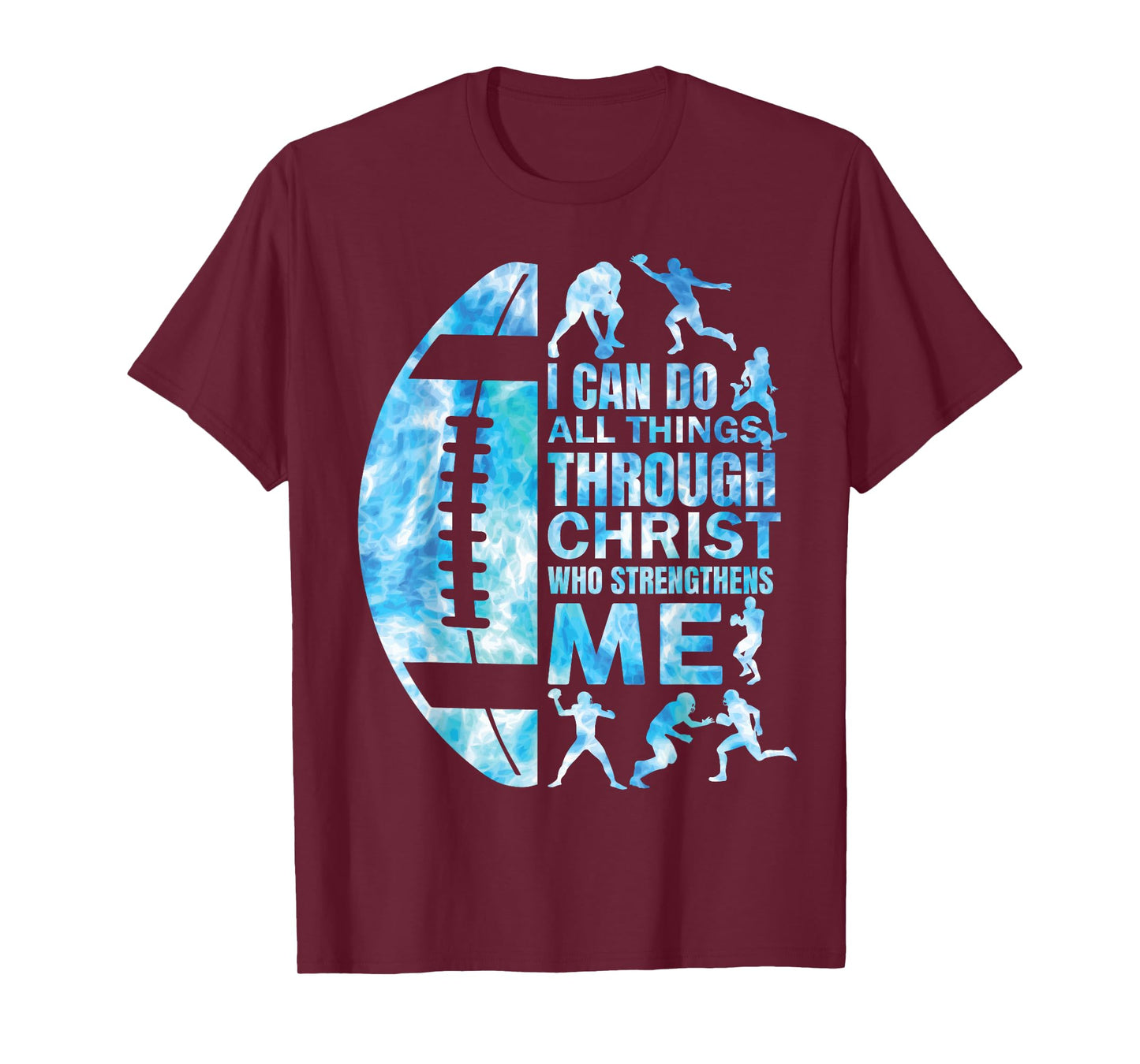 Football-Shirt Christian Women Boys Men Christ Religious T-Shirt
