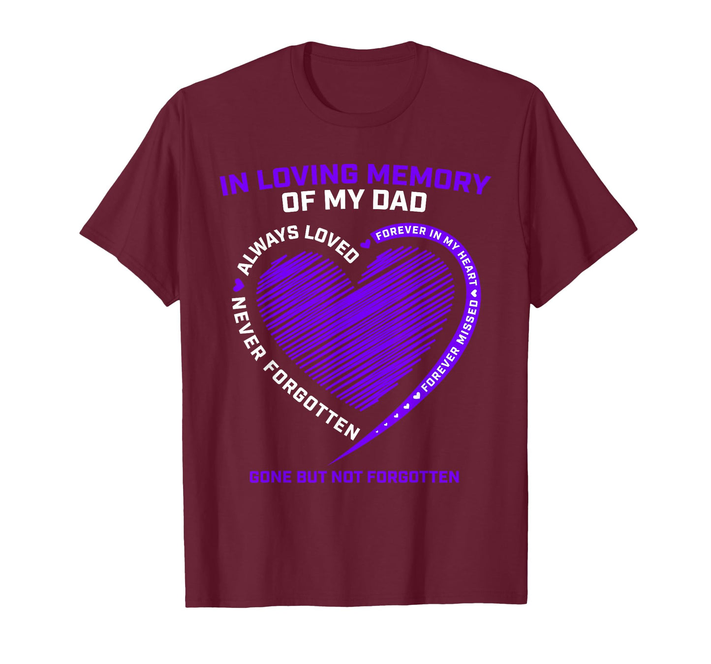 In Memory Of Dad Shirts Remembrance Heaven I Miss My Father T-Shirt