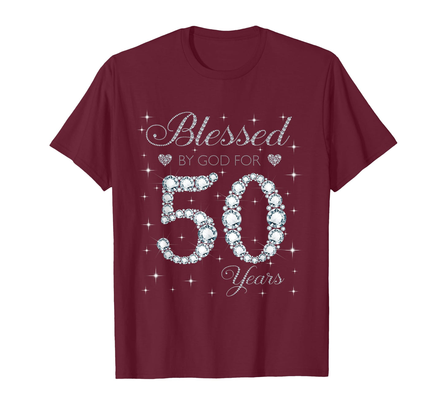 Blessed by God For 50 Years Old 50th Birthday Gift For Women T-Shirt