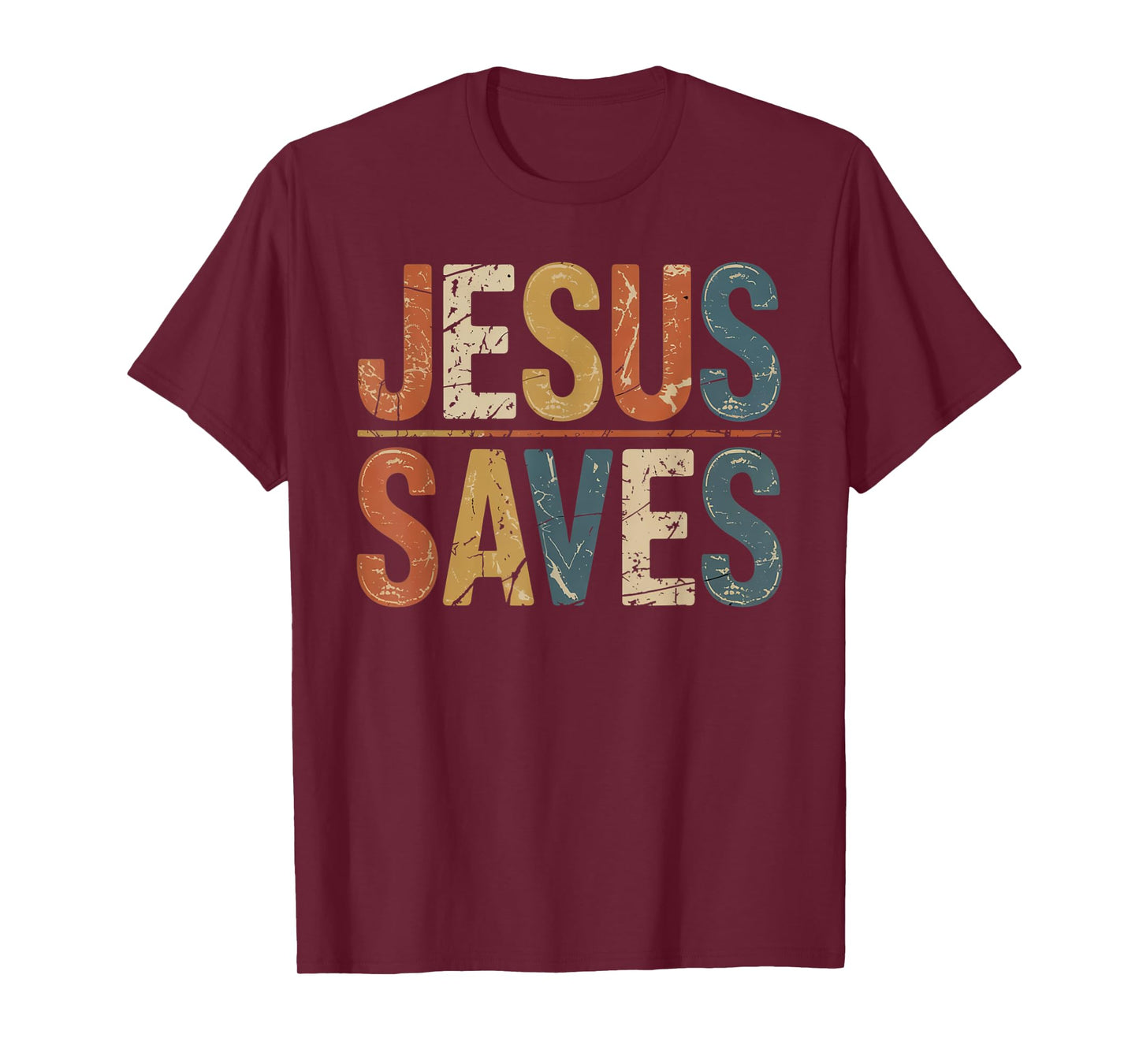 Jesus Saves Cross Christian Religious Faith Mens T-Shirt