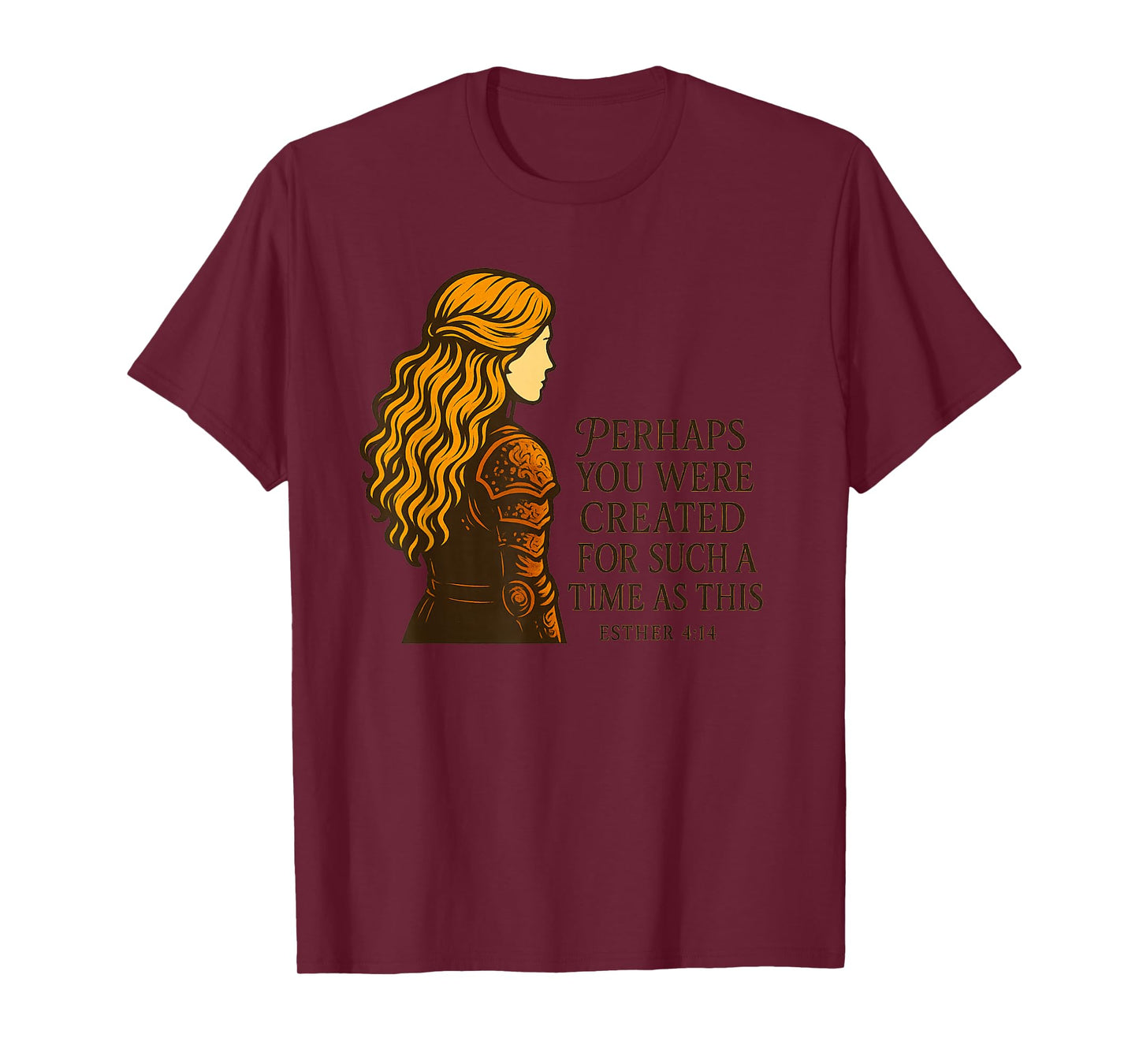 Esther 4:14 Warrior Woman Christian Bible Verse T-Shirt