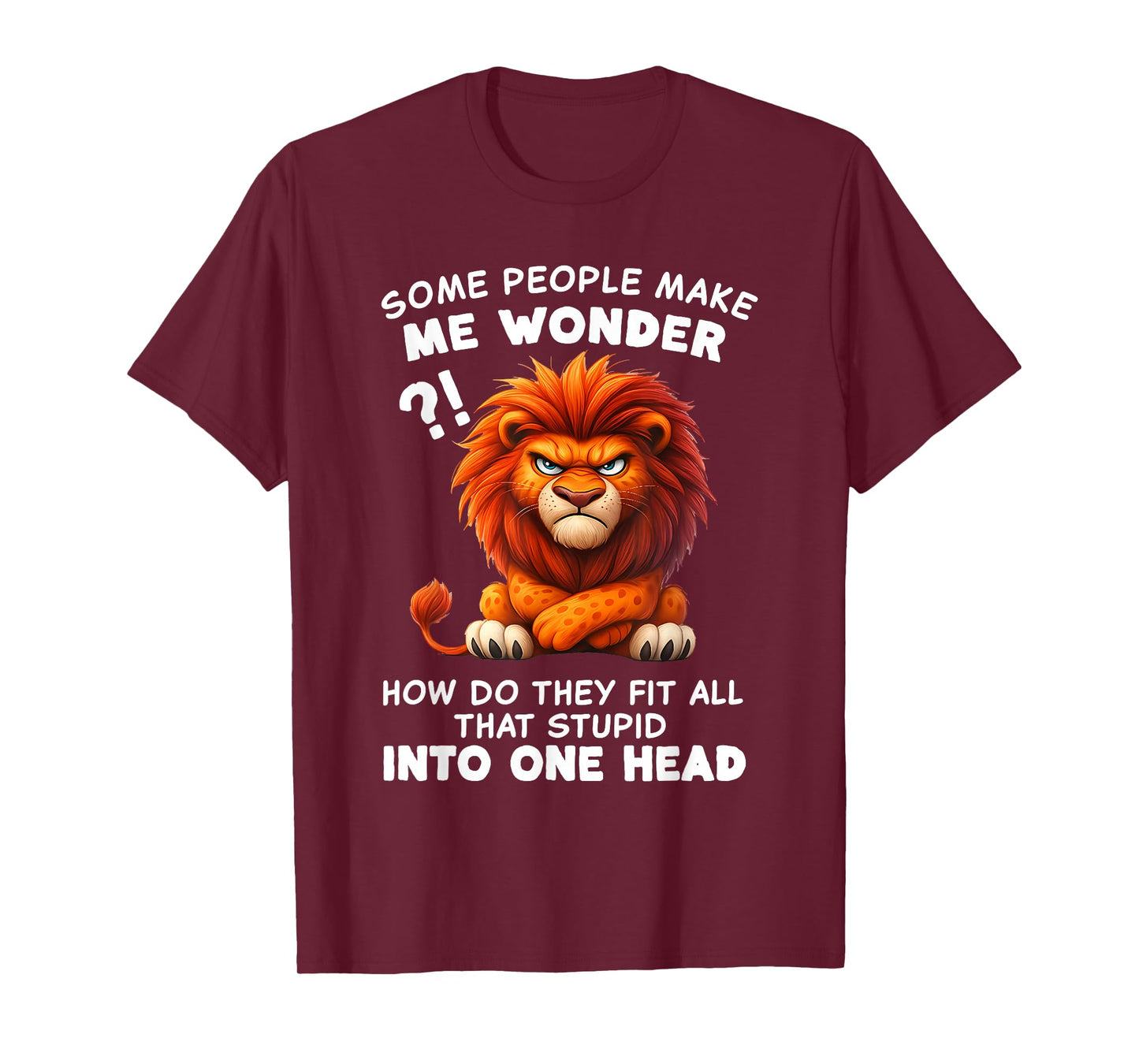 Some People Make Me Wonder How Do They Fit All That Stupid T-Shirt