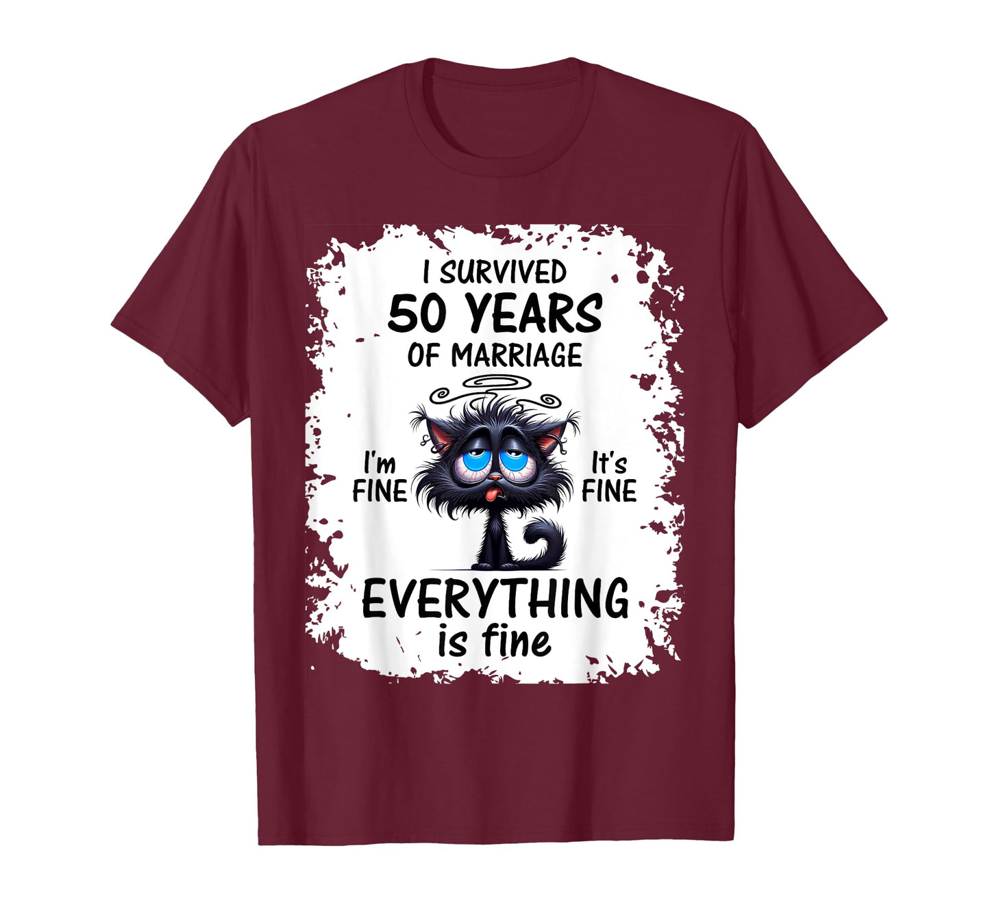 Golden Wedding I Survived 50 Years Of Marriage T-Shirt