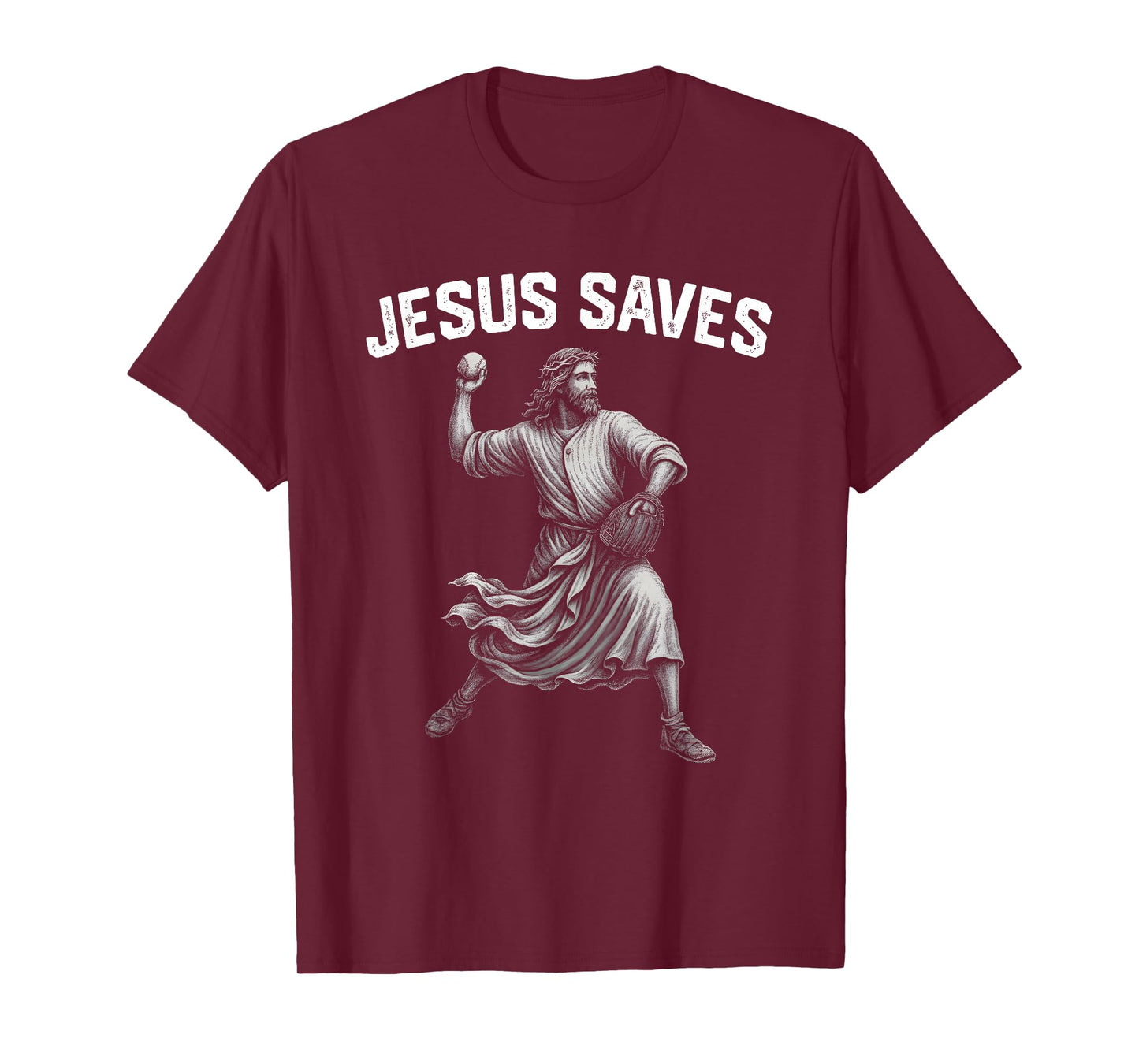 Jesus Saves Shirt Religious Christian Faith Baseball T-Shirt