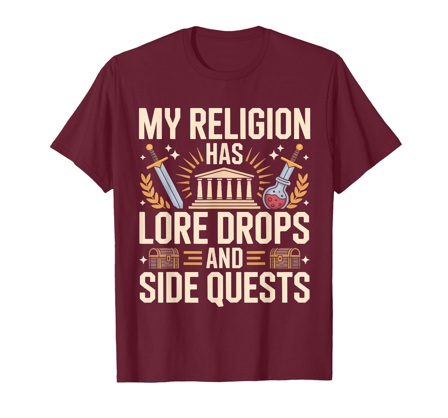 Polytheism Mythology Pagan Lore Gamer Religion Fantasy T-Shirt