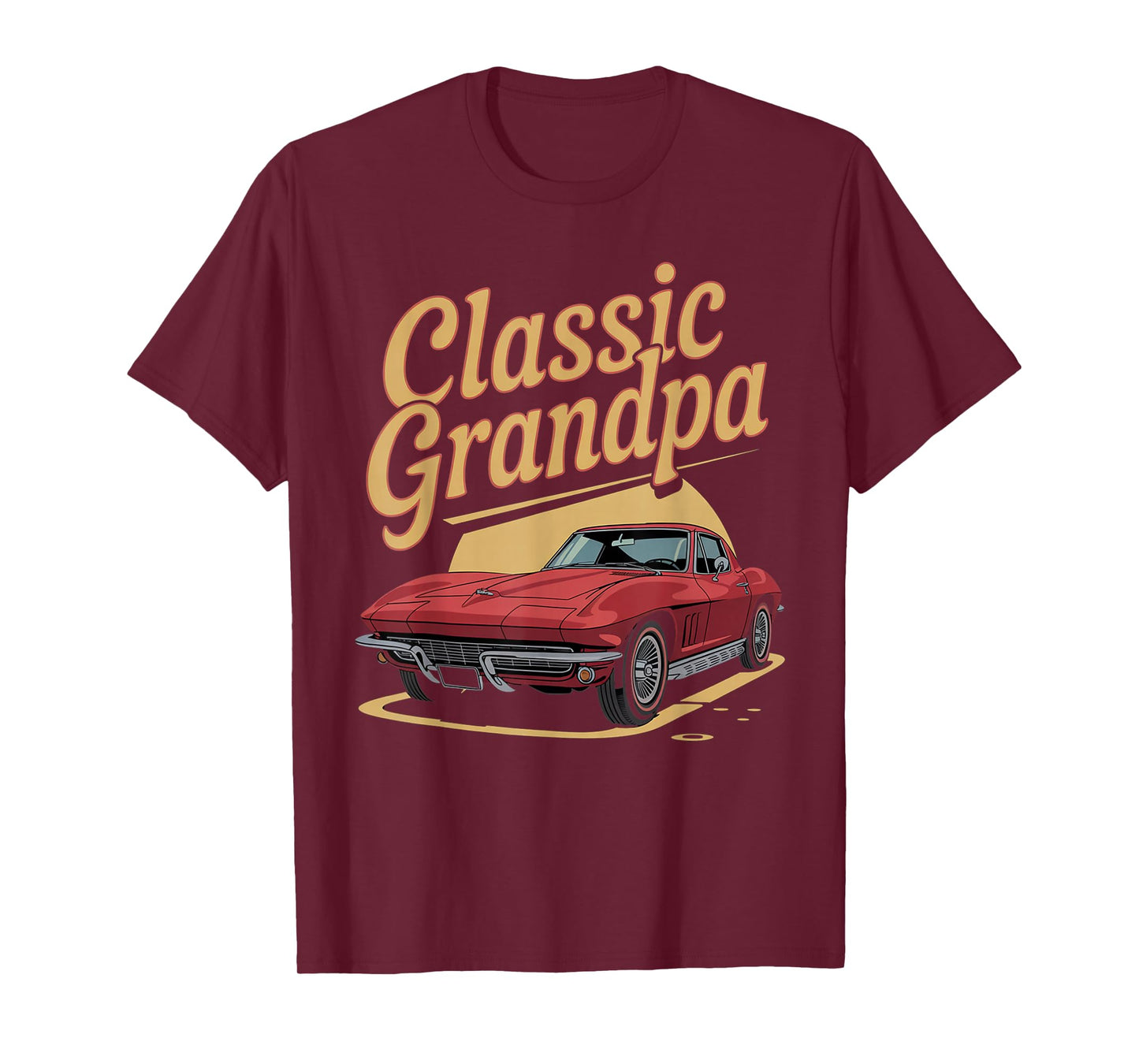 Classic Grandpa Car Enthusiast Tee Funny Retro Auto Design T-Shirt
