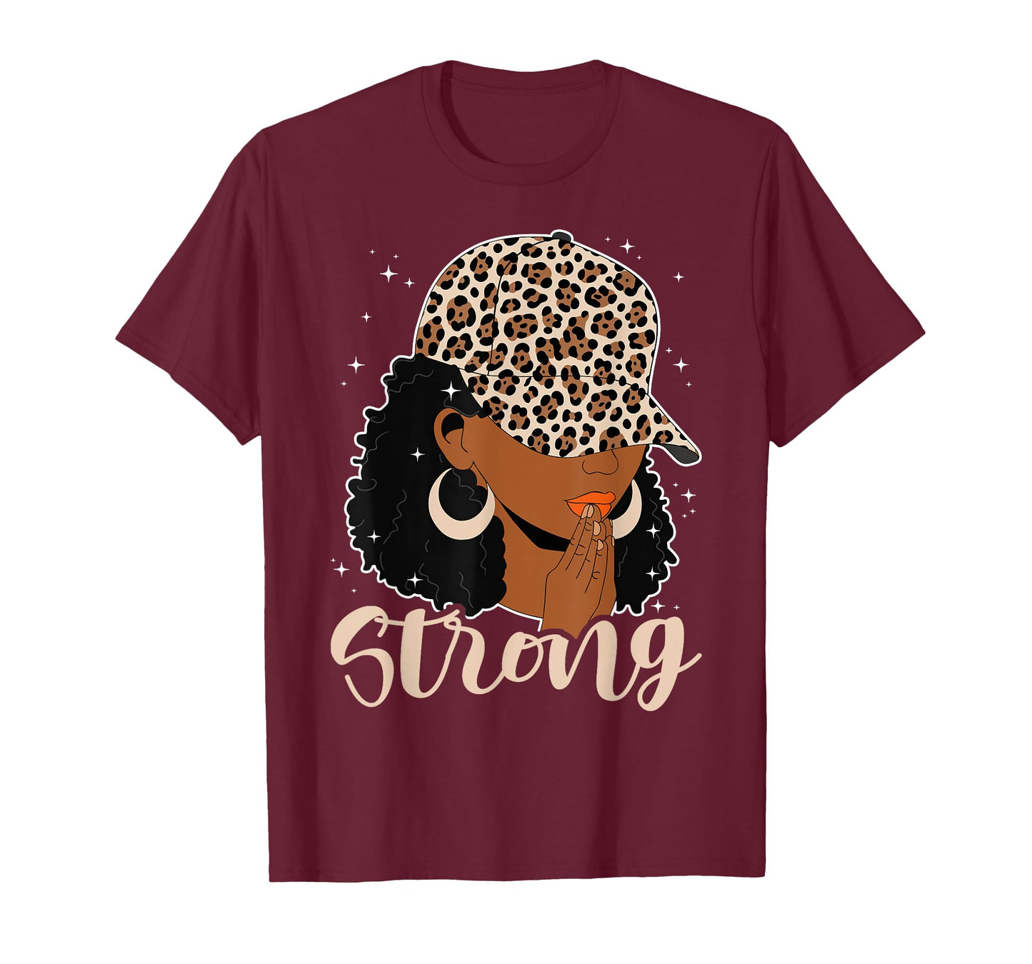 Strong Black Woman Praying Afro African American Christian T-Shirt