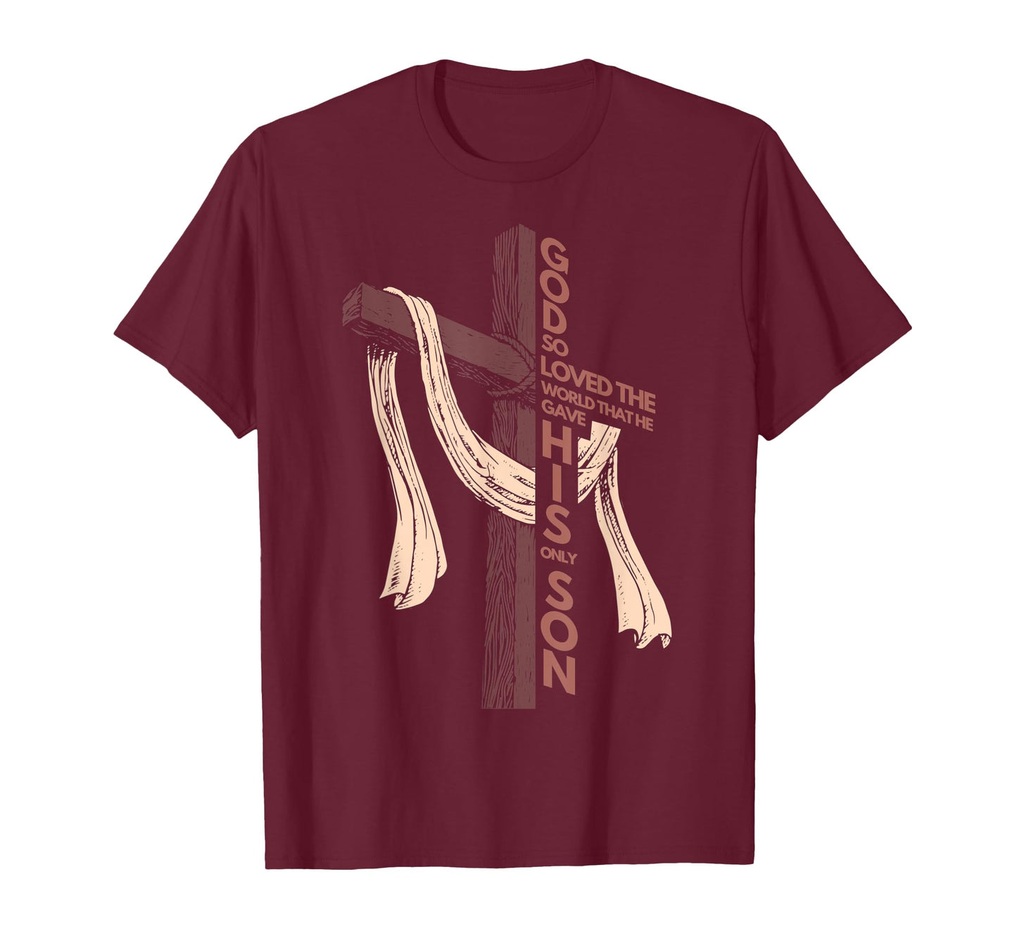 John 3:16 Christian Cross Bible T-Shirt