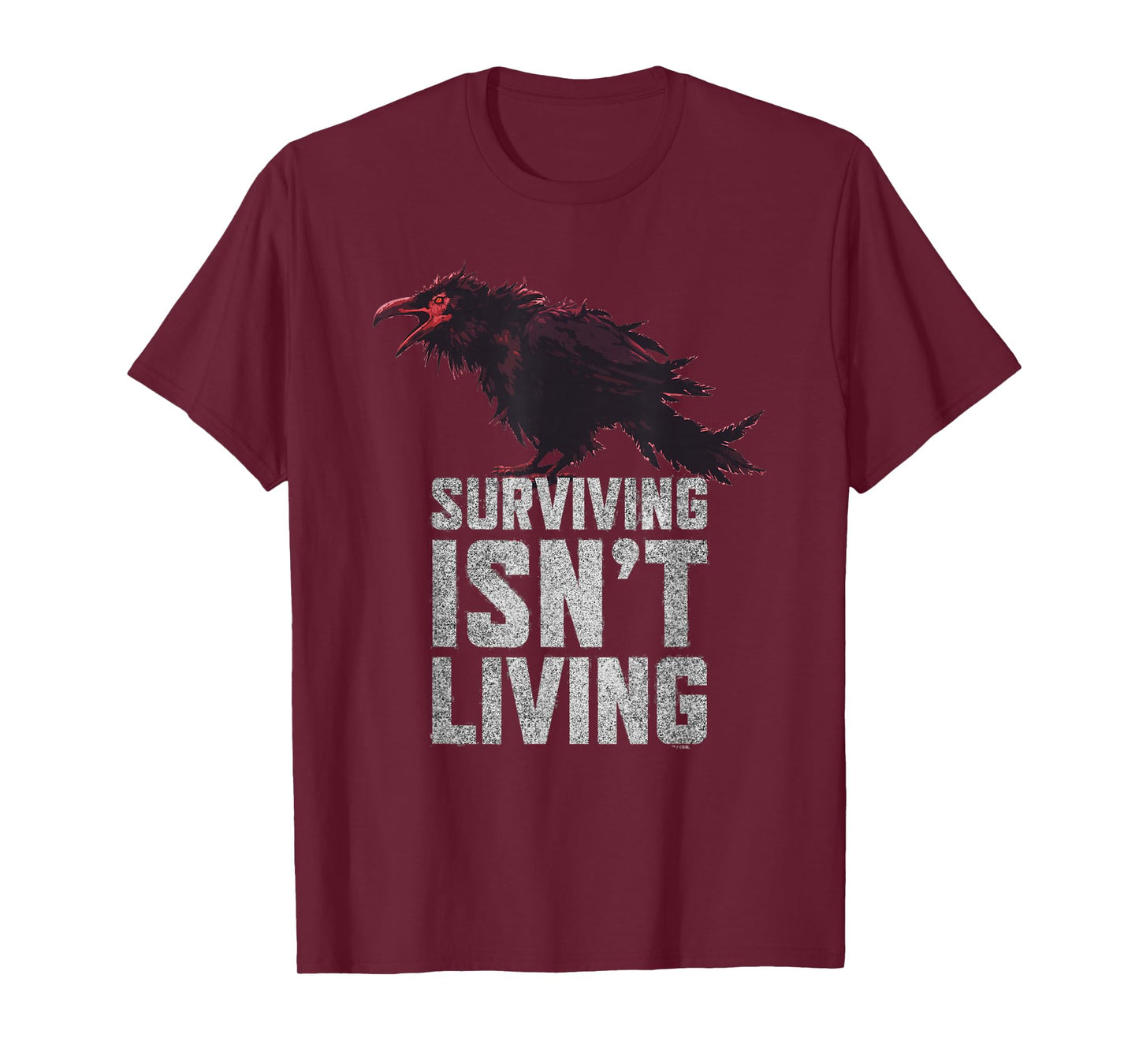 Days Gone Surviving Isn't Living Crow Quote Big Chest Logo T-Shirt