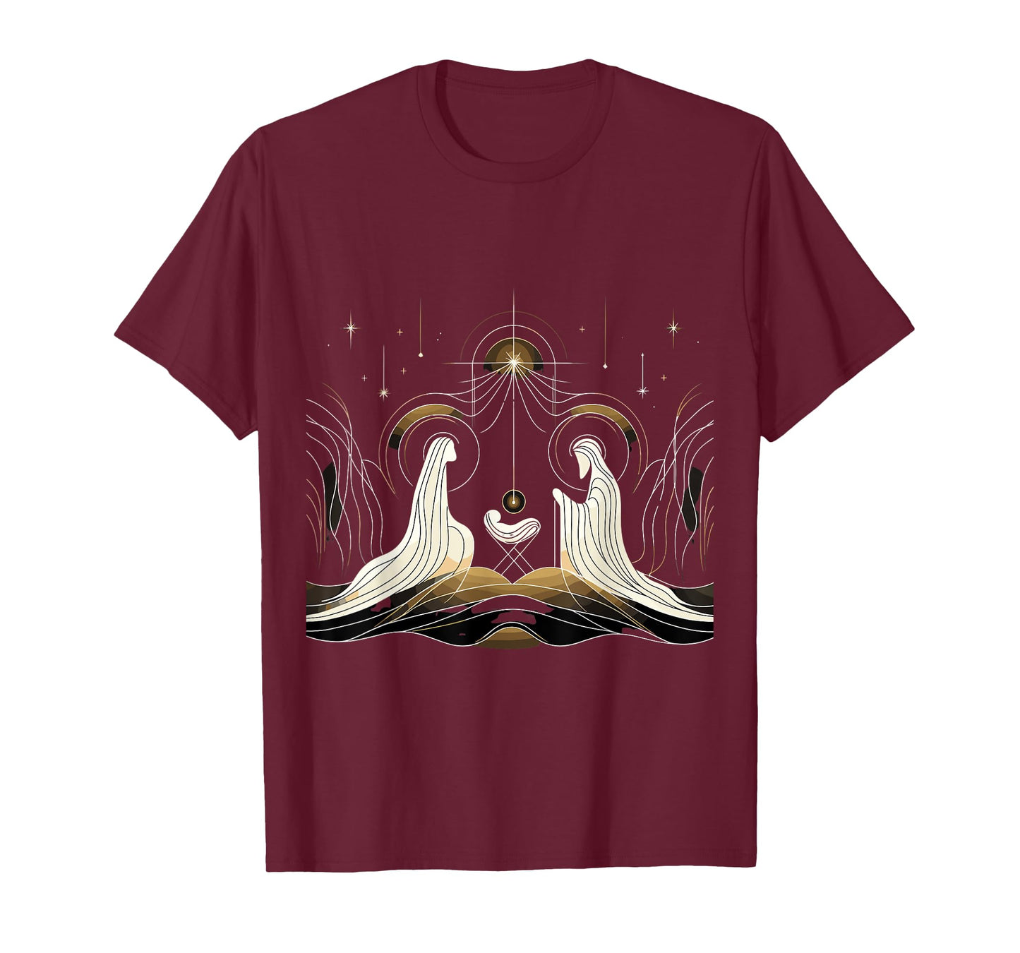 Minimalist Nativity Scene - Christmas Art T-Shirt