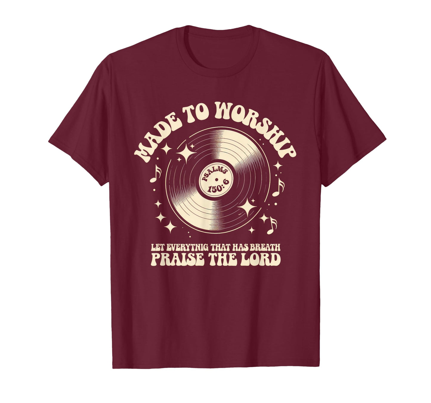 Worship Tshirt Christian Music Retro Cassette Psalms 150:6 T-Shirt