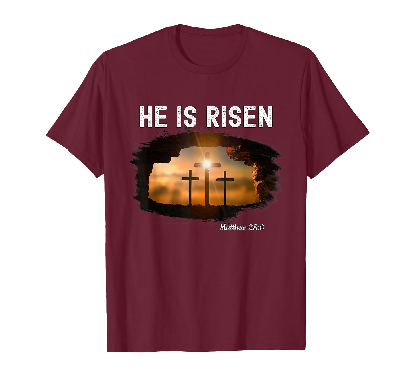 He is risen Christian Easter Jesus Matthew 28:6 T-Shirt